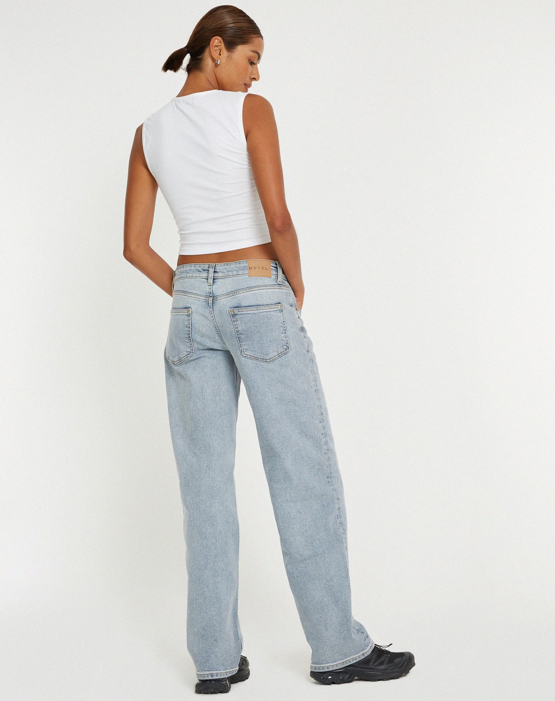 Monlo Vest Top in White - Image 5