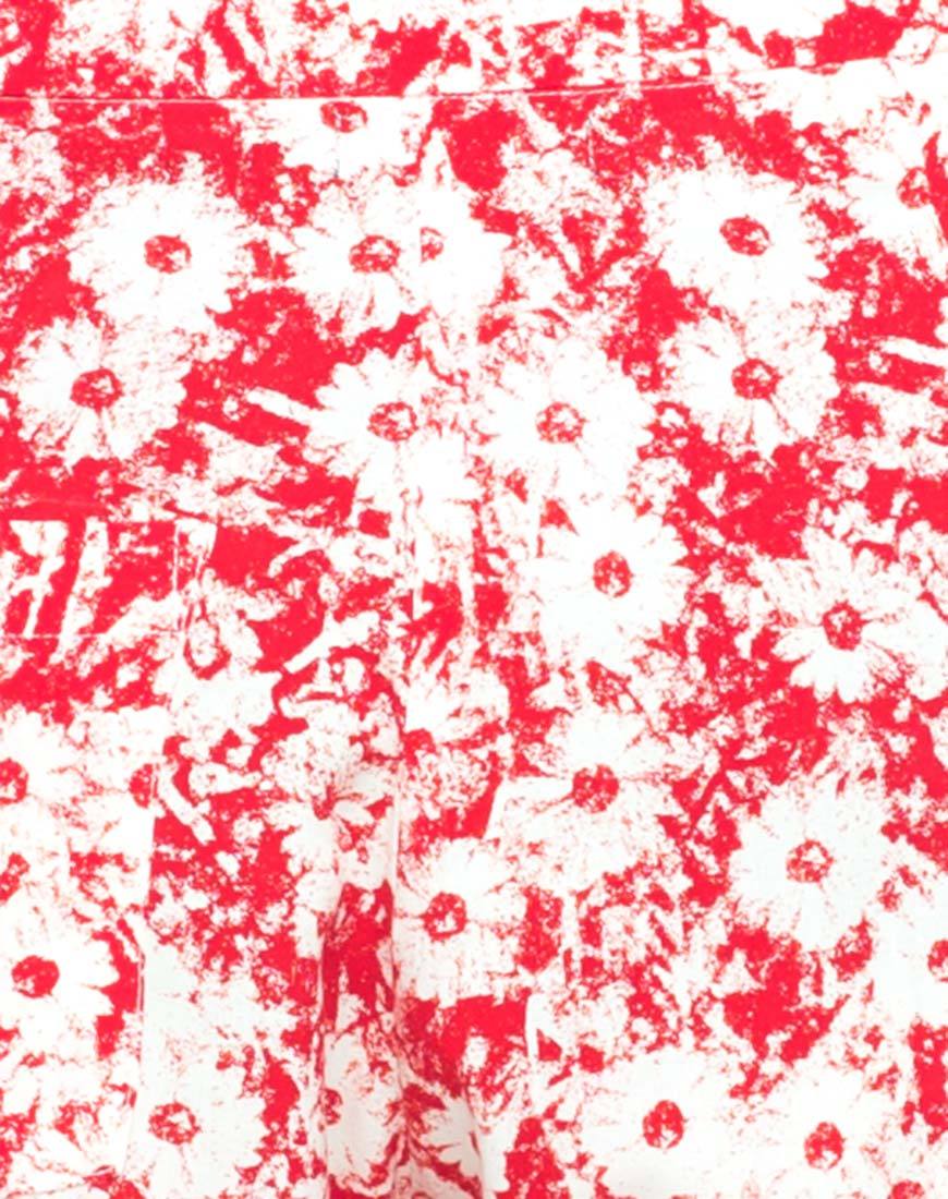 Motel Logan Peg Leg Trouser in Xerox Daisy Red - Image 5