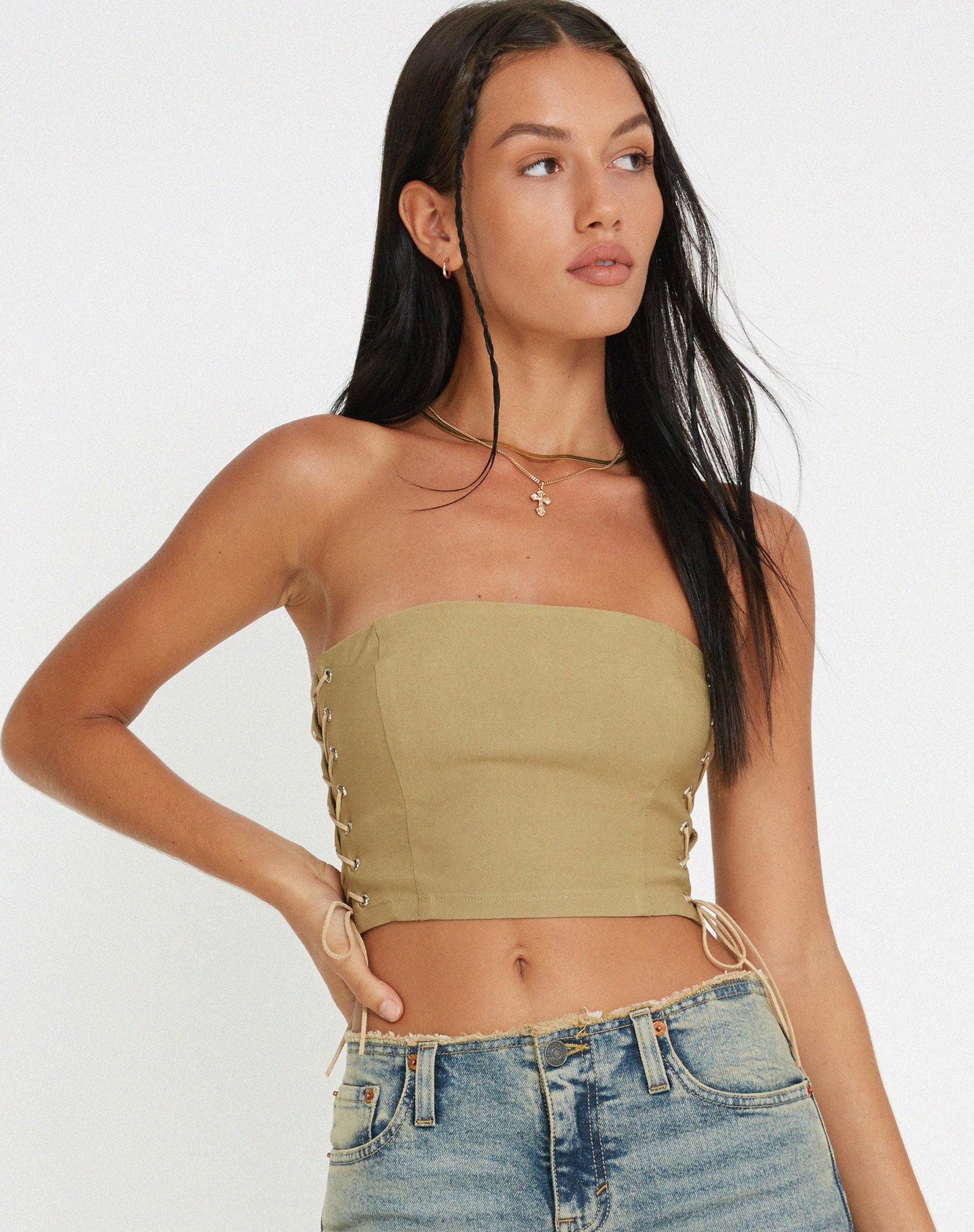Murga Corset Top in Sand - Image 4