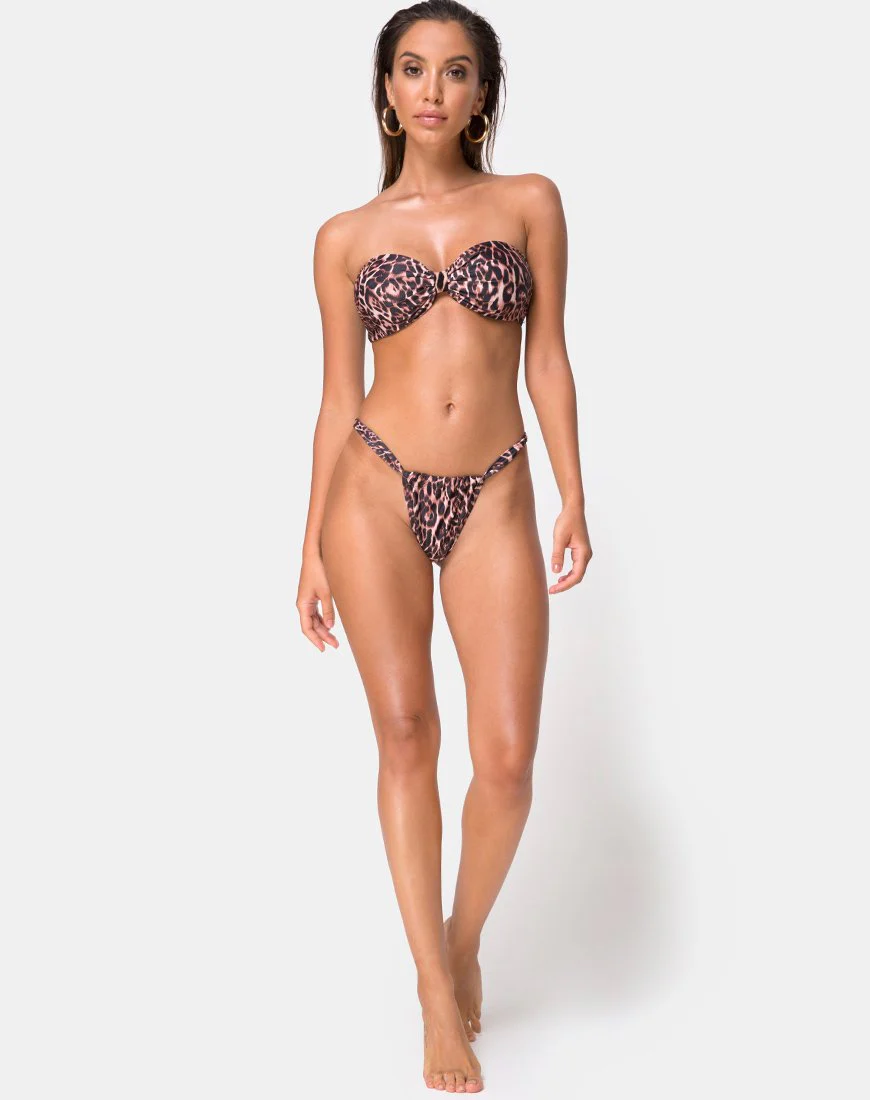 Nakeela Bikini Top in Magic Leopard - Image 4