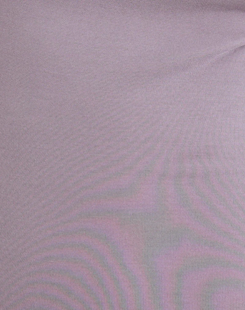 Nali Cowl Knot Top in Cupro Lavender - Image 6