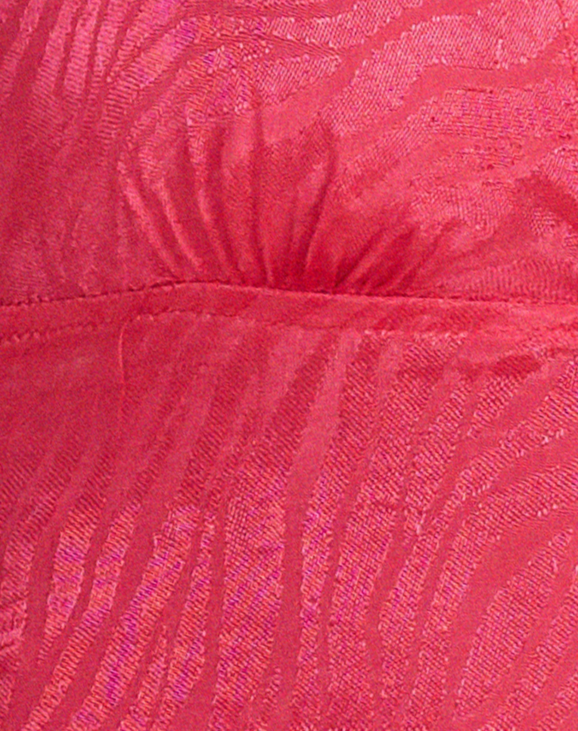 Nanda Crop Top in Satin Zebra Hot Pink - Image 5