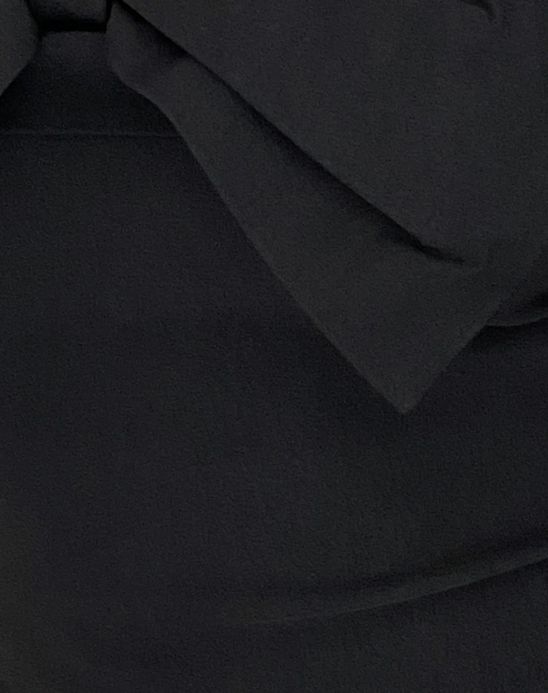 Naras Bow Front Bardot Top in Black Tailoring - Image 6