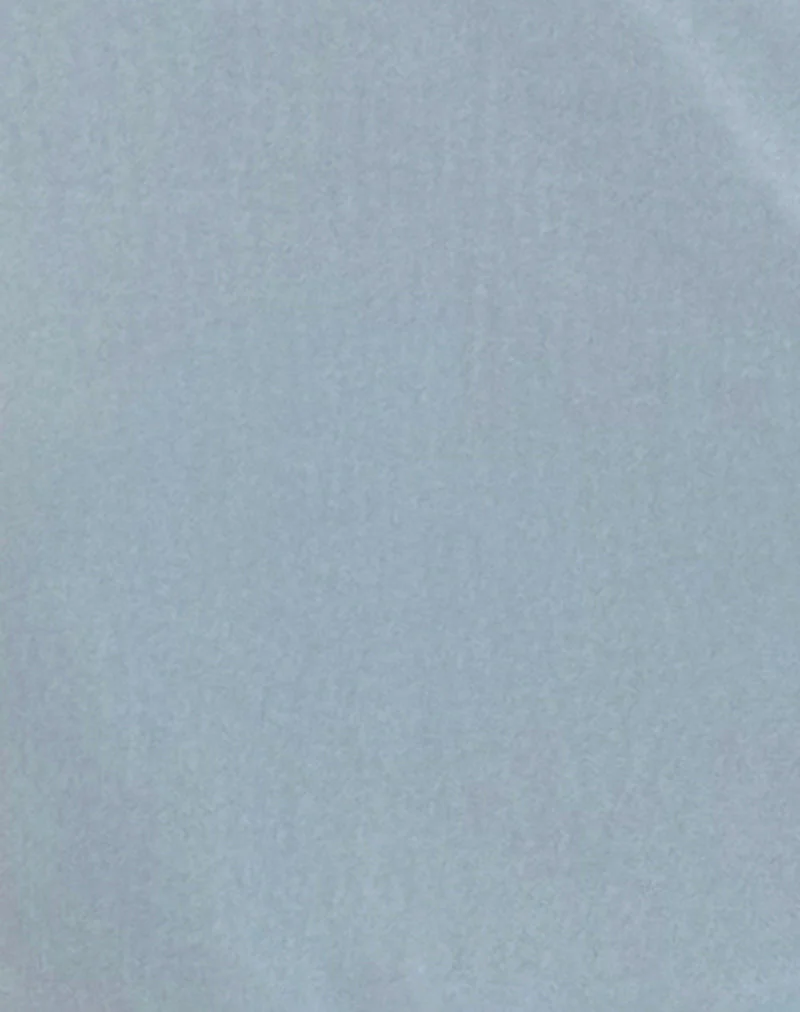 Narcissa Asymmetric Long Sleeve Top in Mesh Light Blue - Image 5