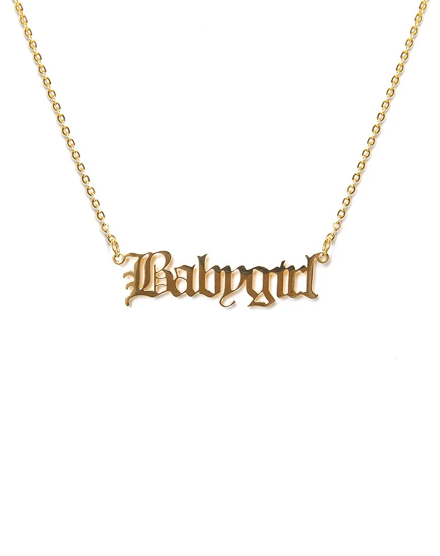 Necklace in “Baby Girl” Gold - Image 5