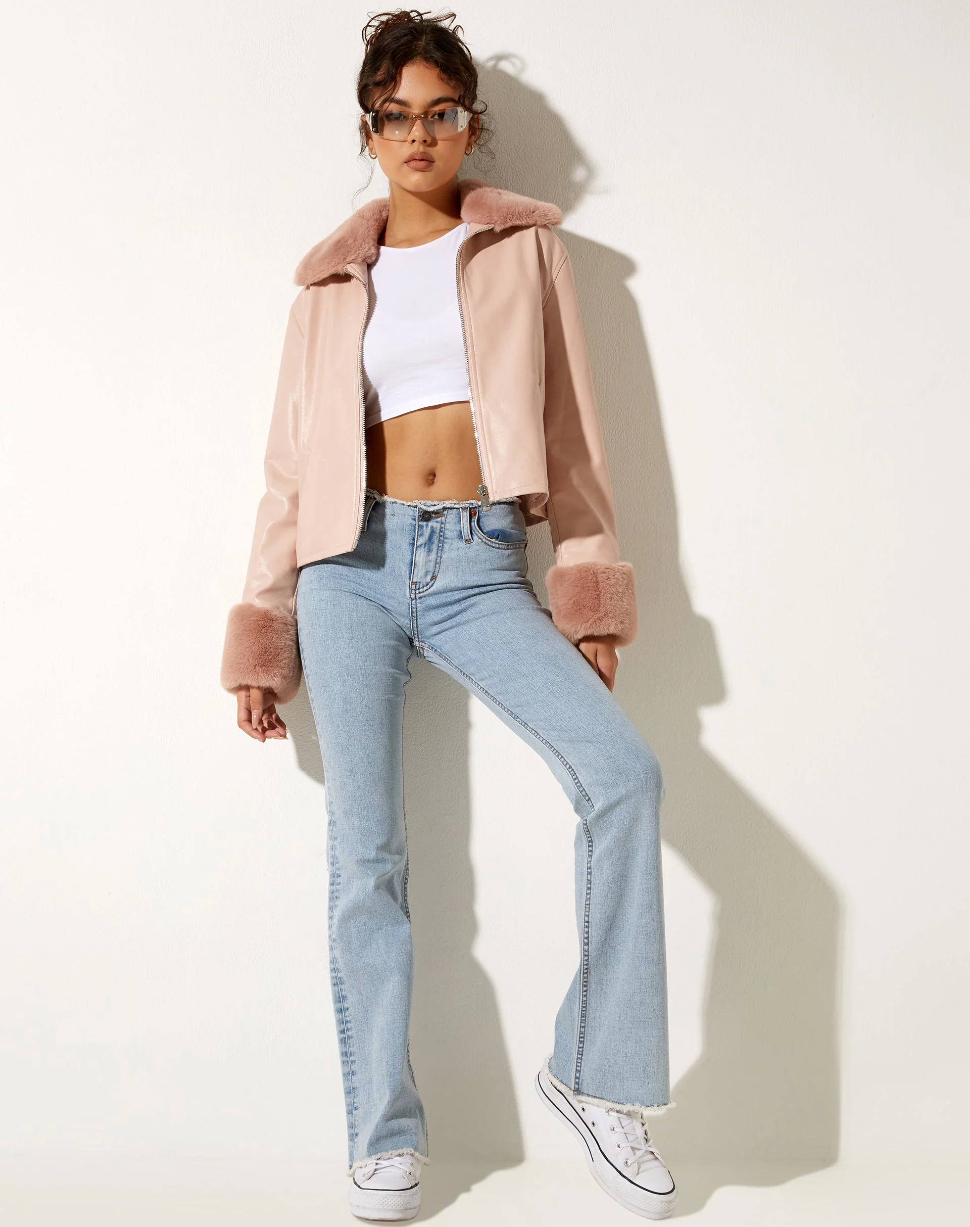 Neliya Jacket in Pu Pink - Image 3