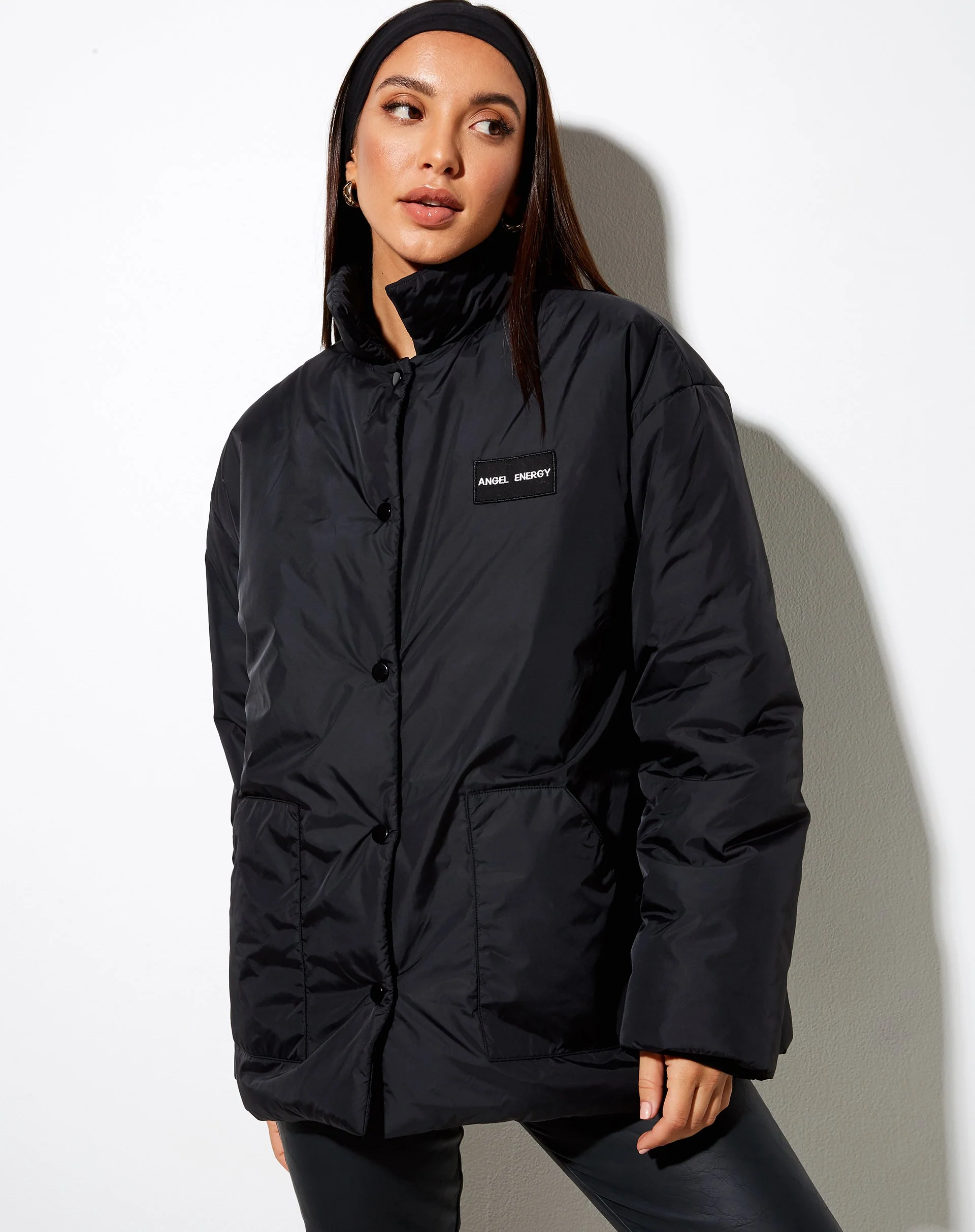 Nemal Jacket in Black 'Angel Energy' Label - Image 3