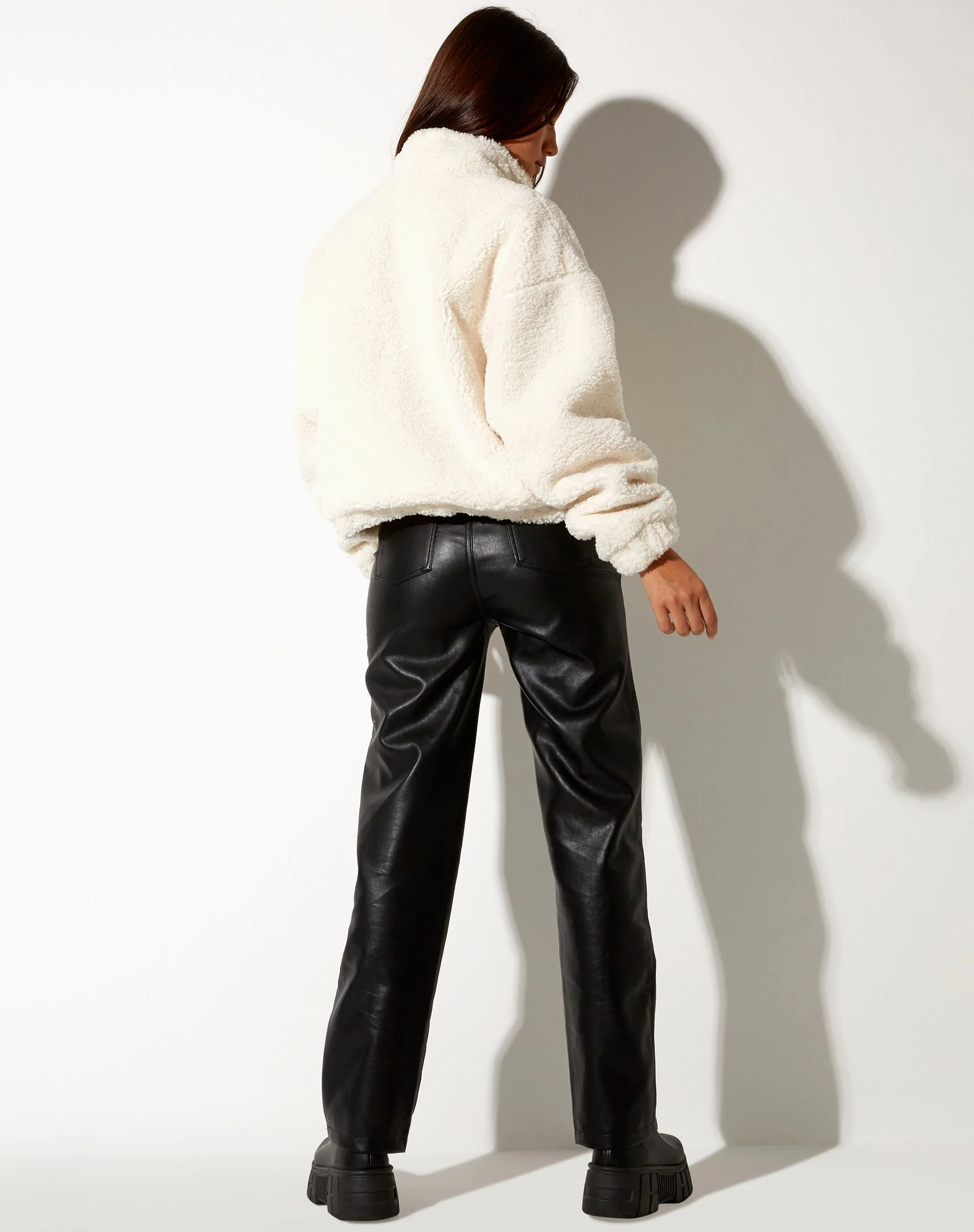Nero Jacket in Borg Ivory with 'Angel Energy' Label - Image 5