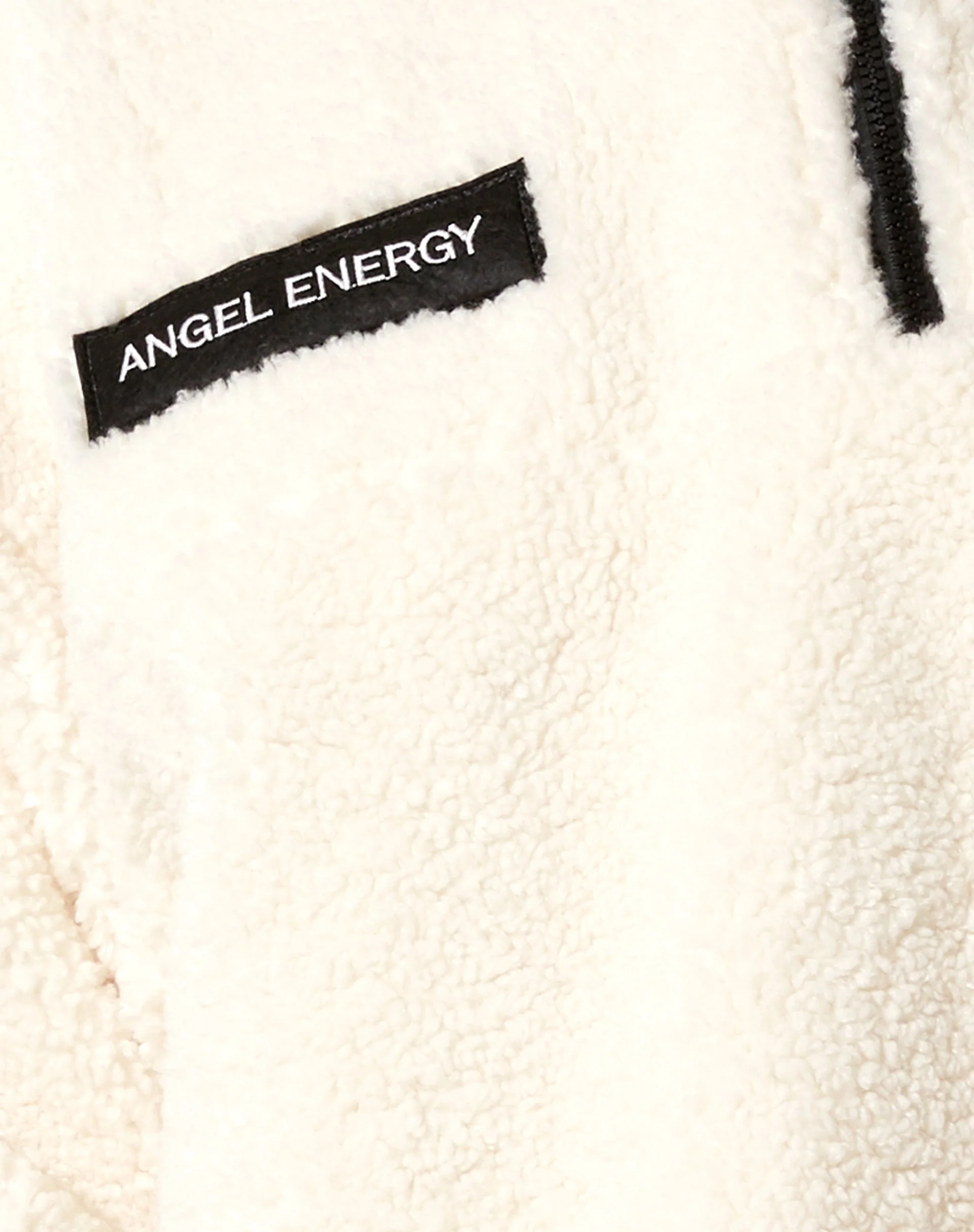 Nero Jacket in Borg Ivory with 'Angel Energy' Label - Image 6