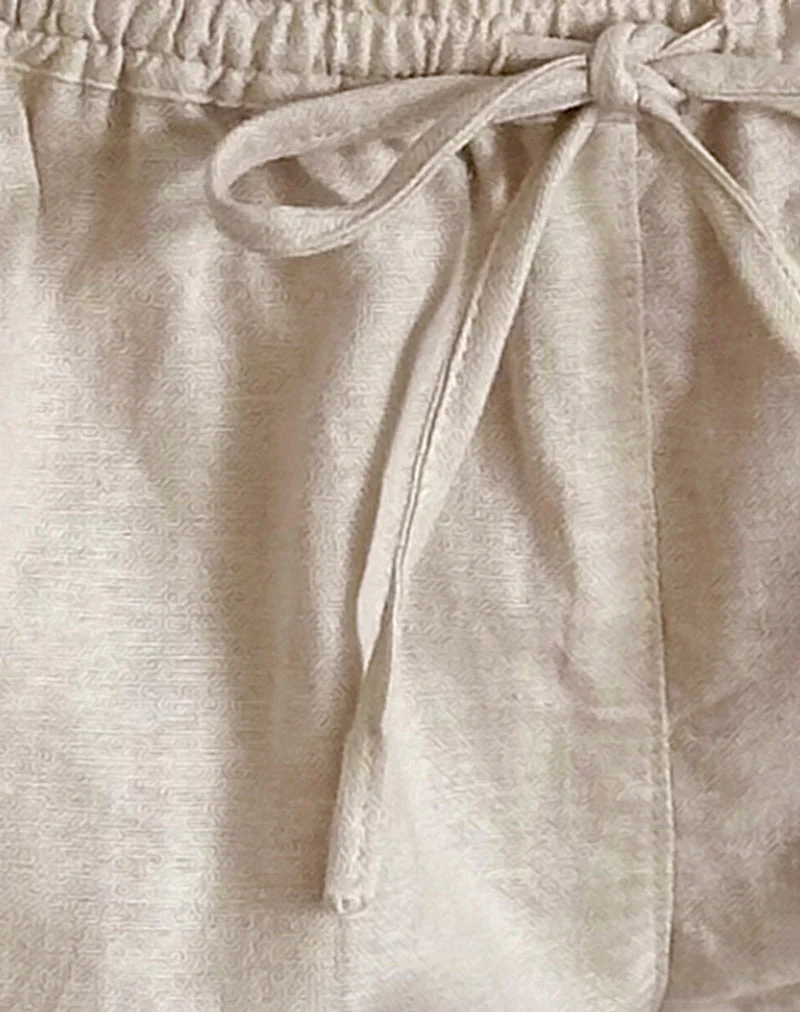 Nico Linen Short in Ecru - Image 6
