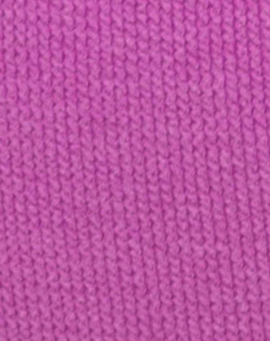 Nishi Swimsuit in Crinkle Rib Violet - Image 5