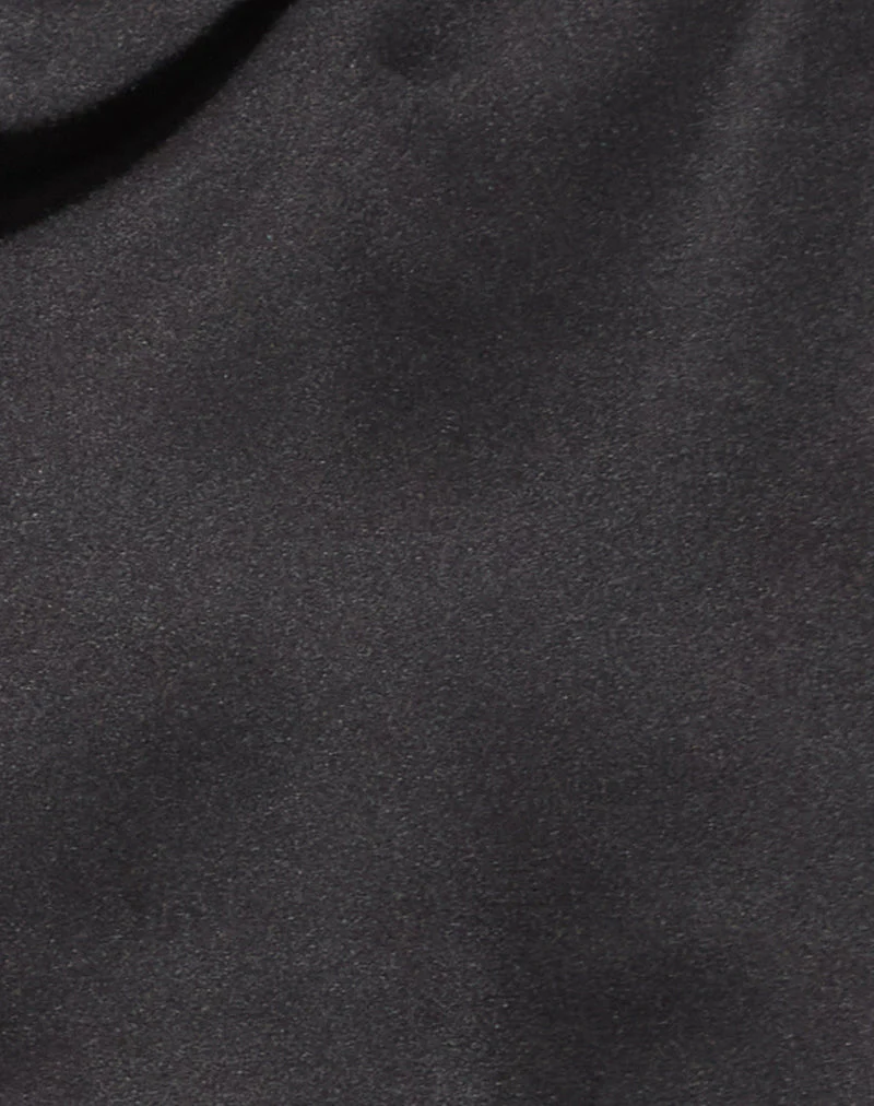 Nobara Longline Halterneck Top in Black - Image 6