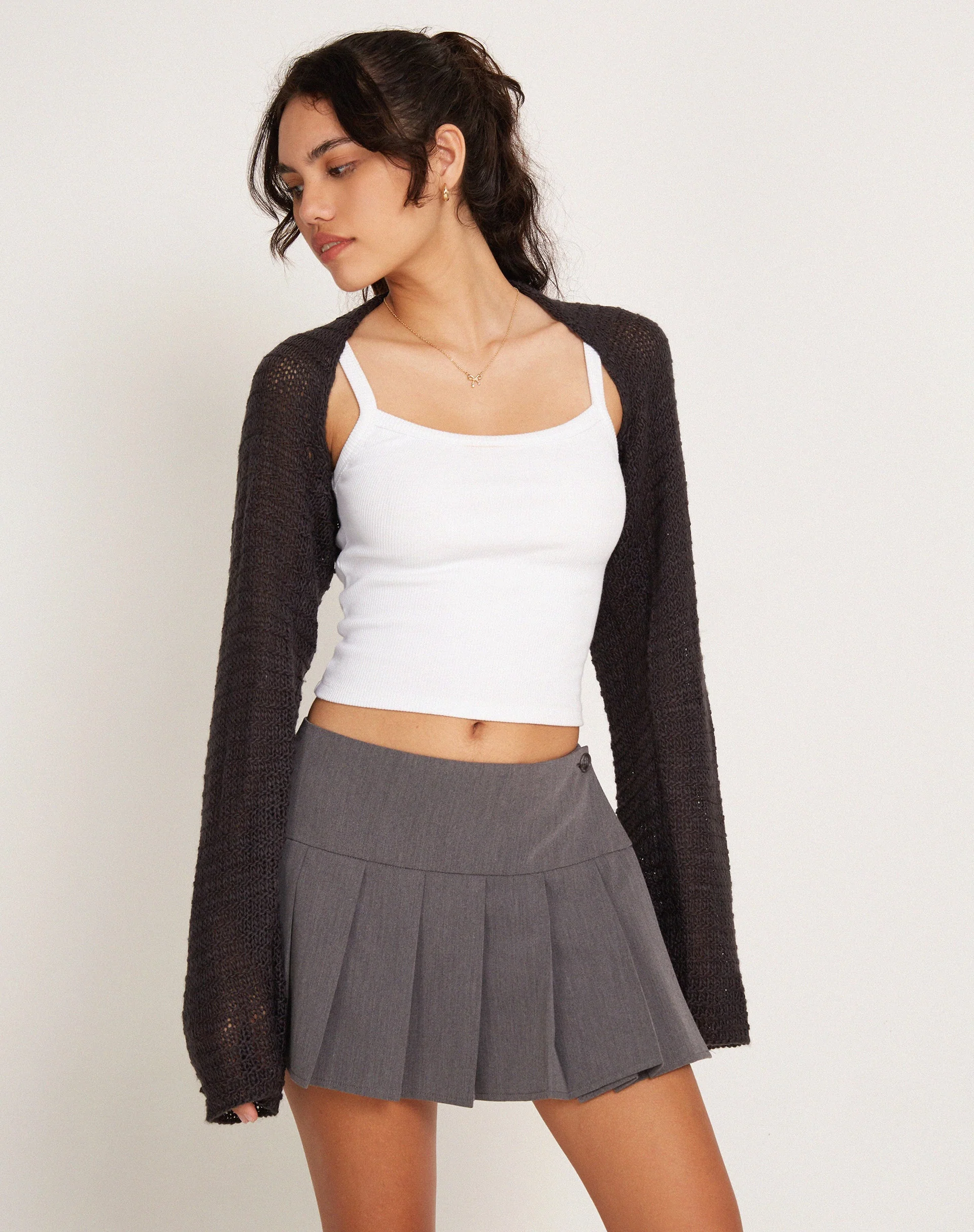 Nobila Shrug Top in Midnight Blue - Image 2