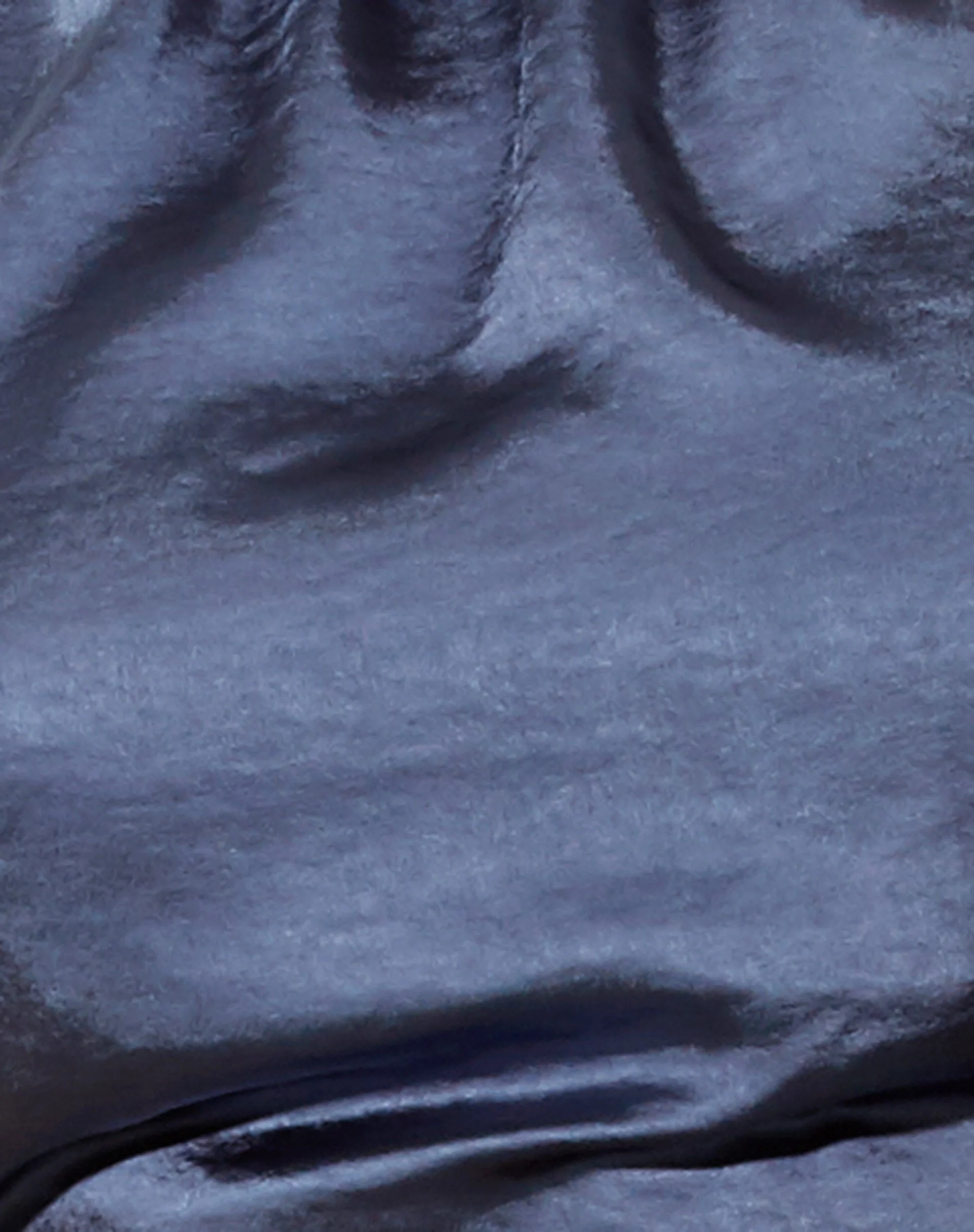 Noela Crop Top in Satin Slate Blue - Image 5