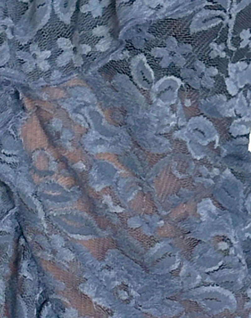 Noemi Cardigan in Moonlight Blue Lace - Image 6