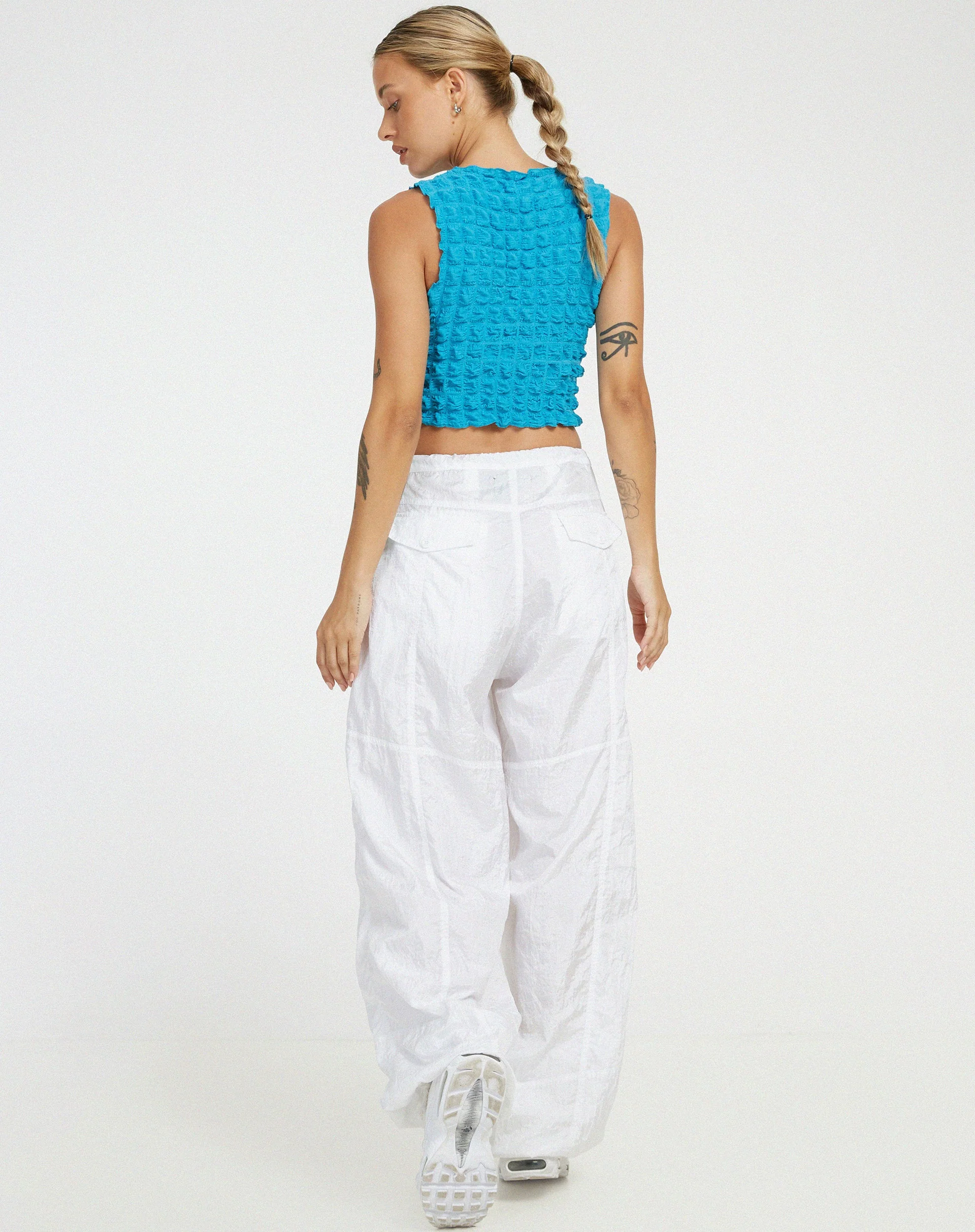Nolan Crop Top in Blue - Image 4