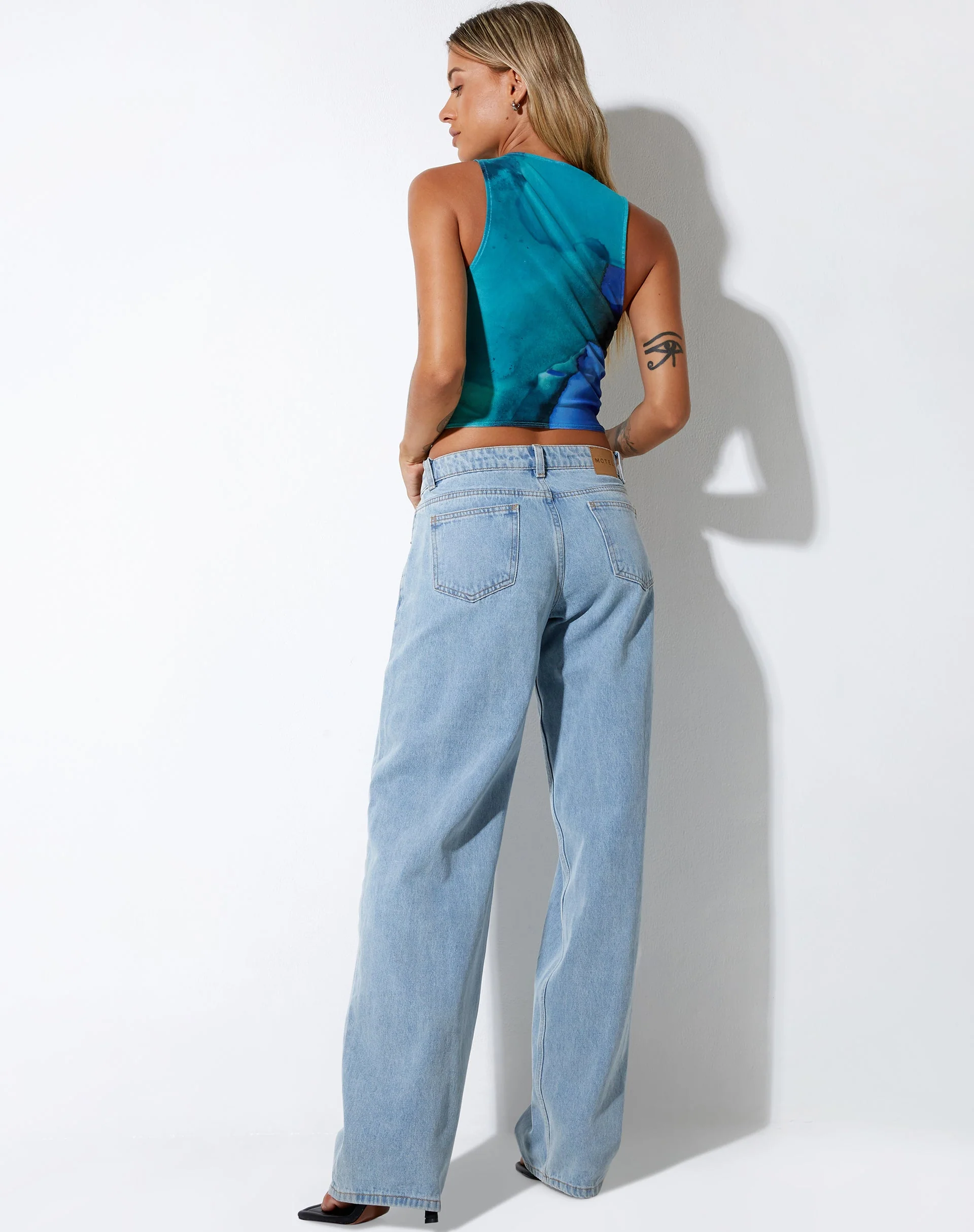 Nolan Crop Top in Fluid Watercolour Wash - Image 5