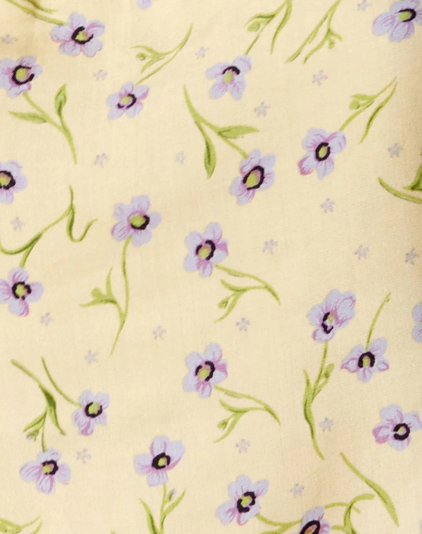 Nolda Top in Wild Flower Lemon Drop - Image 5