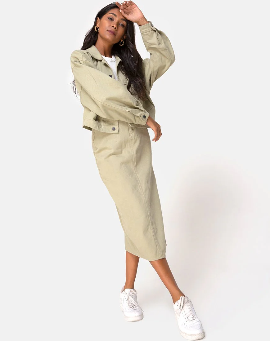 Noma Jacket in Sage - Image 4