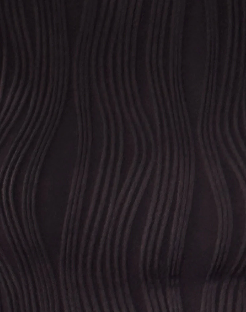 Nova Top in Crinkle Black - Image 6