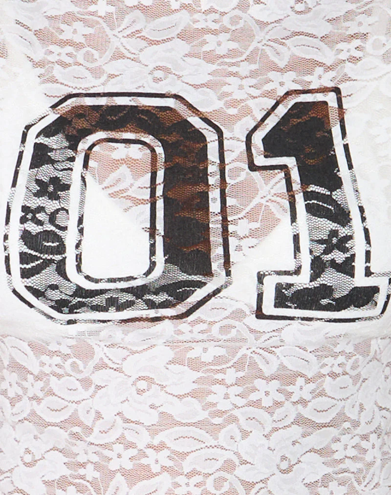 Nova Top in Ivory Lace with 01 Big Print - Image 7
