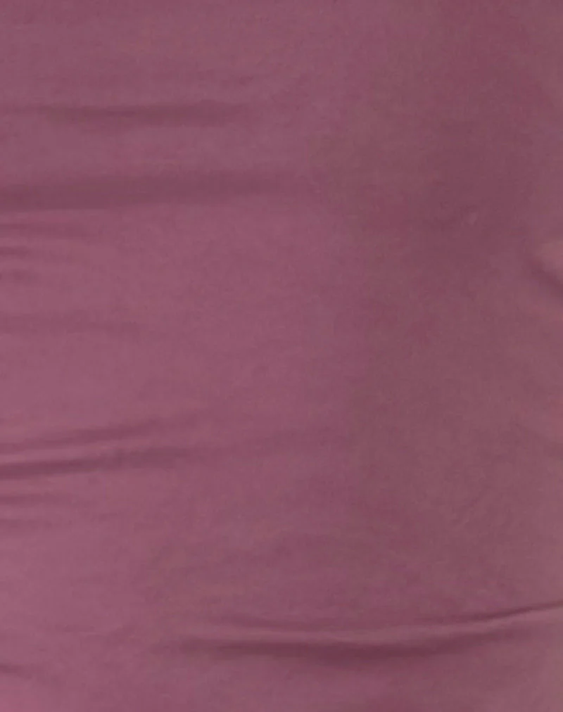 Novalie Tie Front Top in Mauve - Image 6