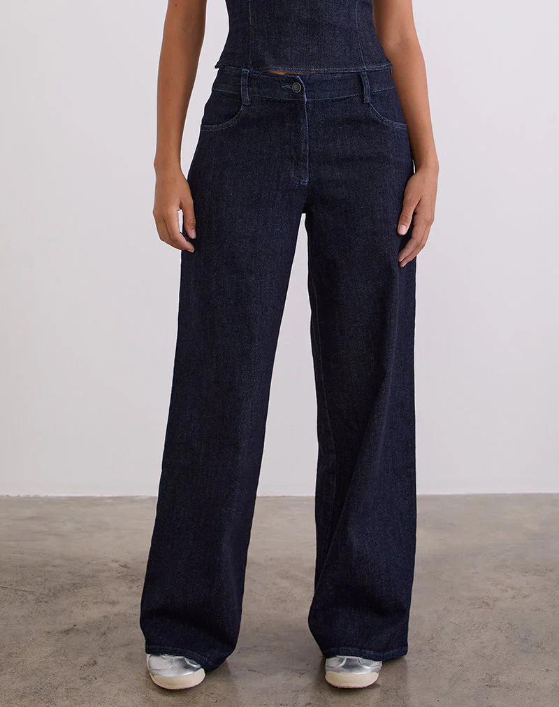 Nuvia Trousers in Chambray Indigo - Image 2