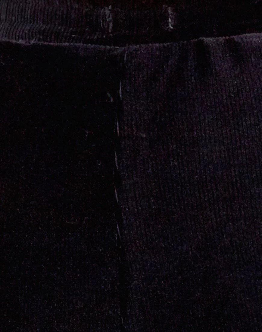 Obeli Trouser in Rib Black - Image 6