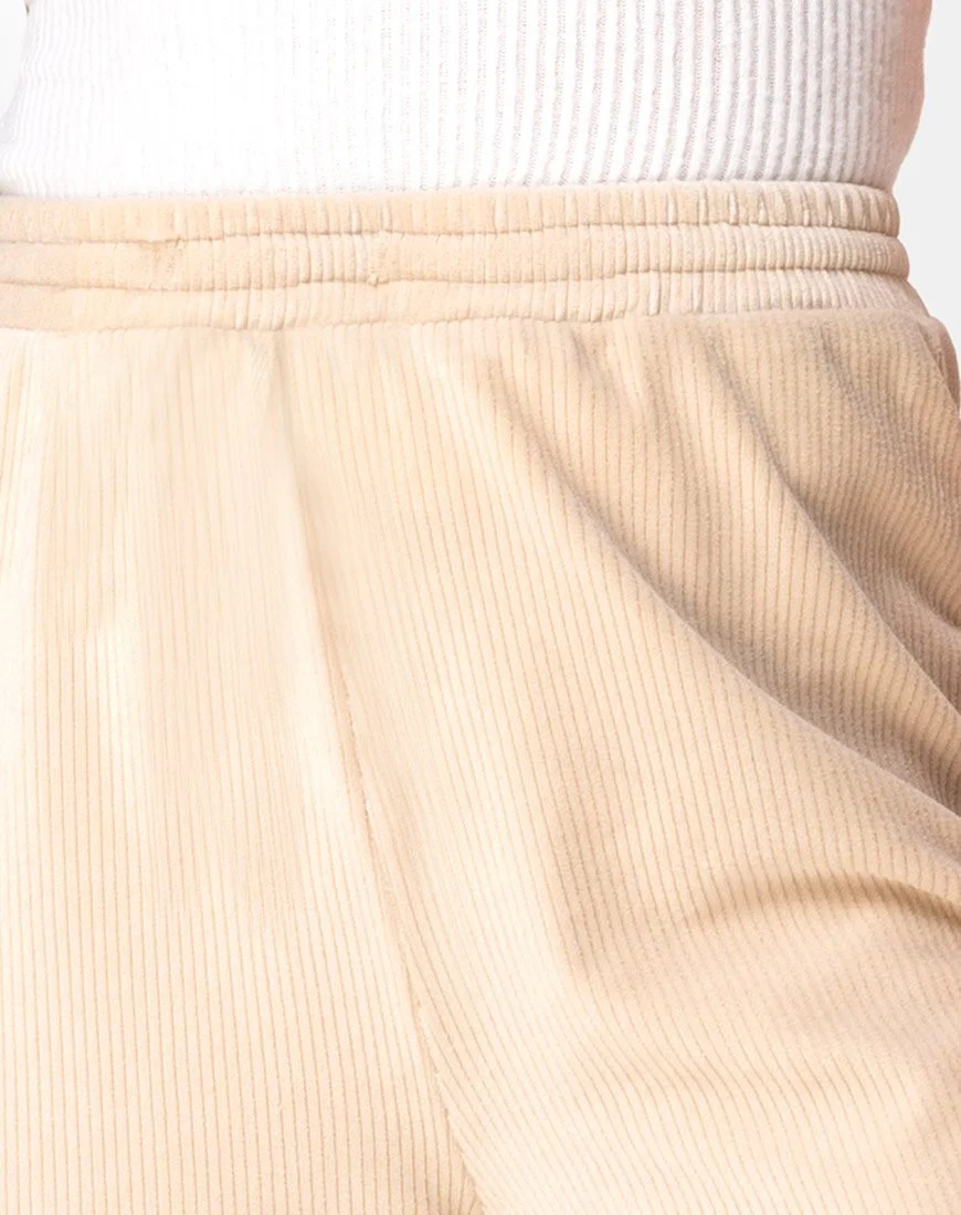 Obeli Trouser in Rib Cream - Image 6