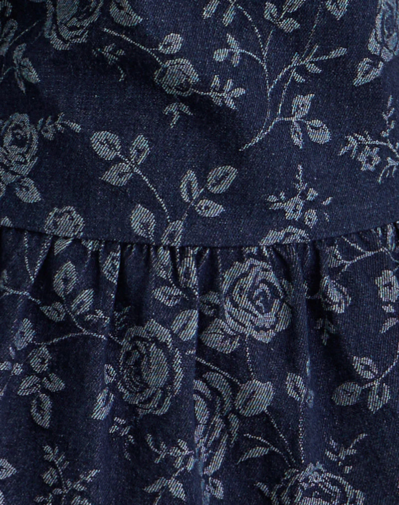Obrix Top in Chambray Indigo Rose - Image 6