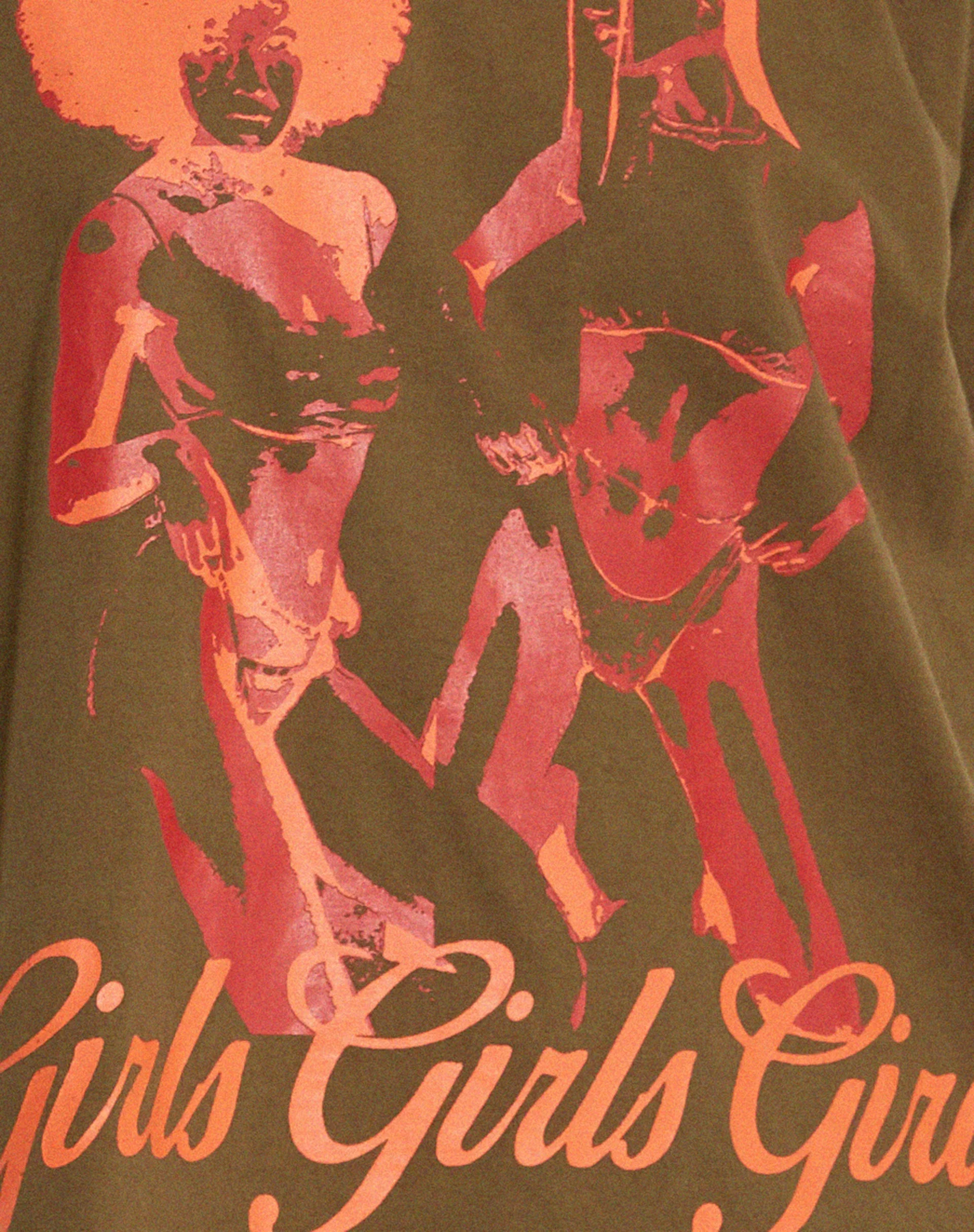 Oversize Basic Tee in Khaki Girls Girls Girls - Image 5