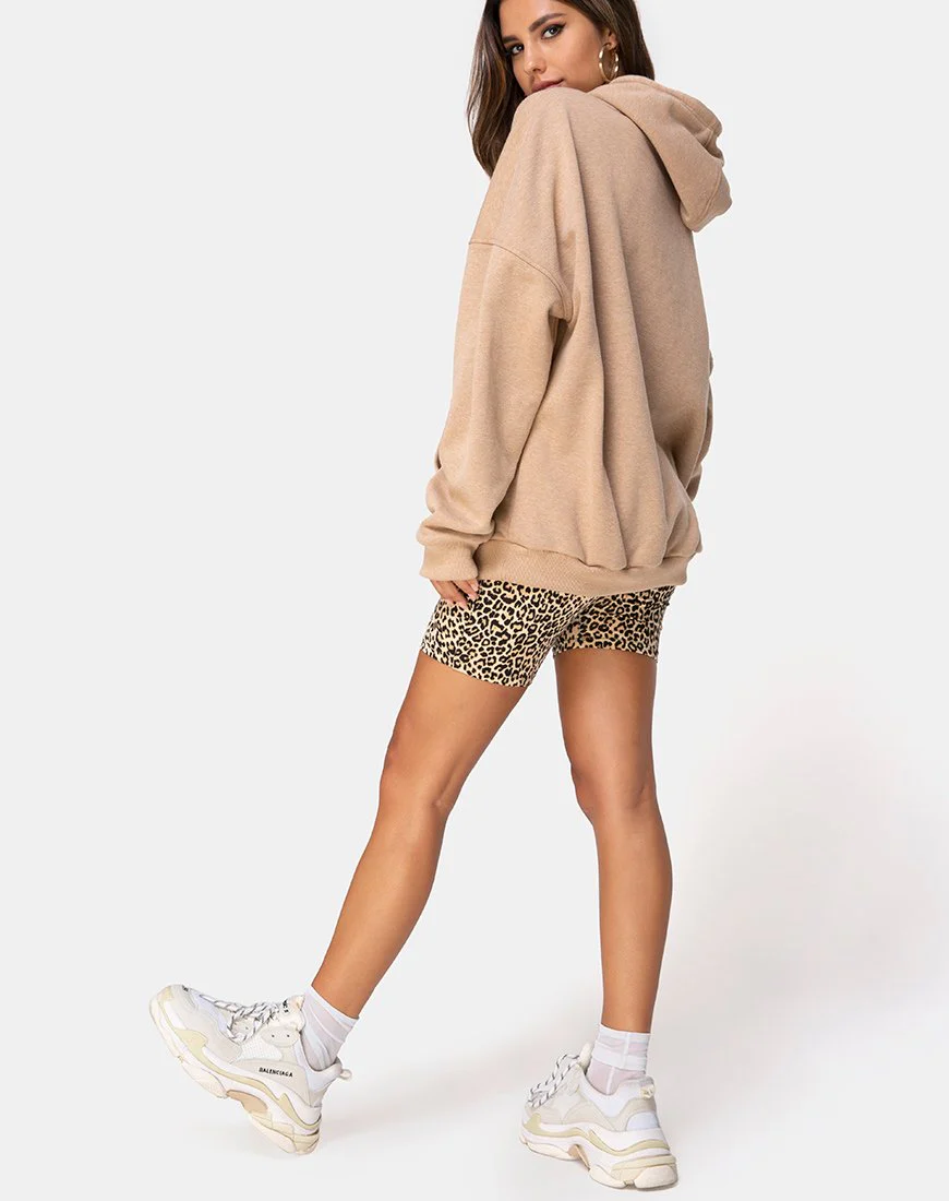 Oversize Hoody in Tan I Want it Embro - Image 4