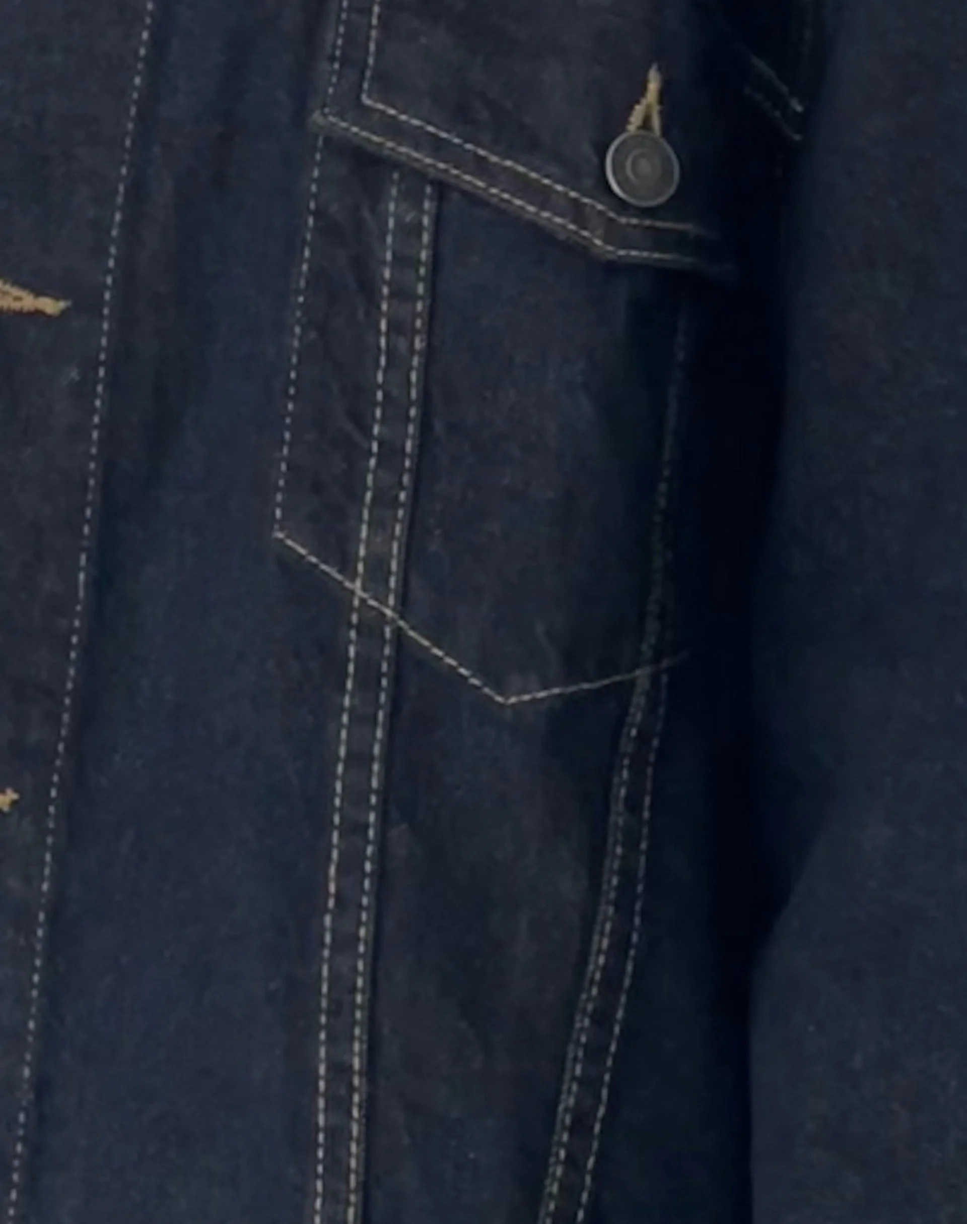 Oversized Denim Jacket in Indigo - Image 7