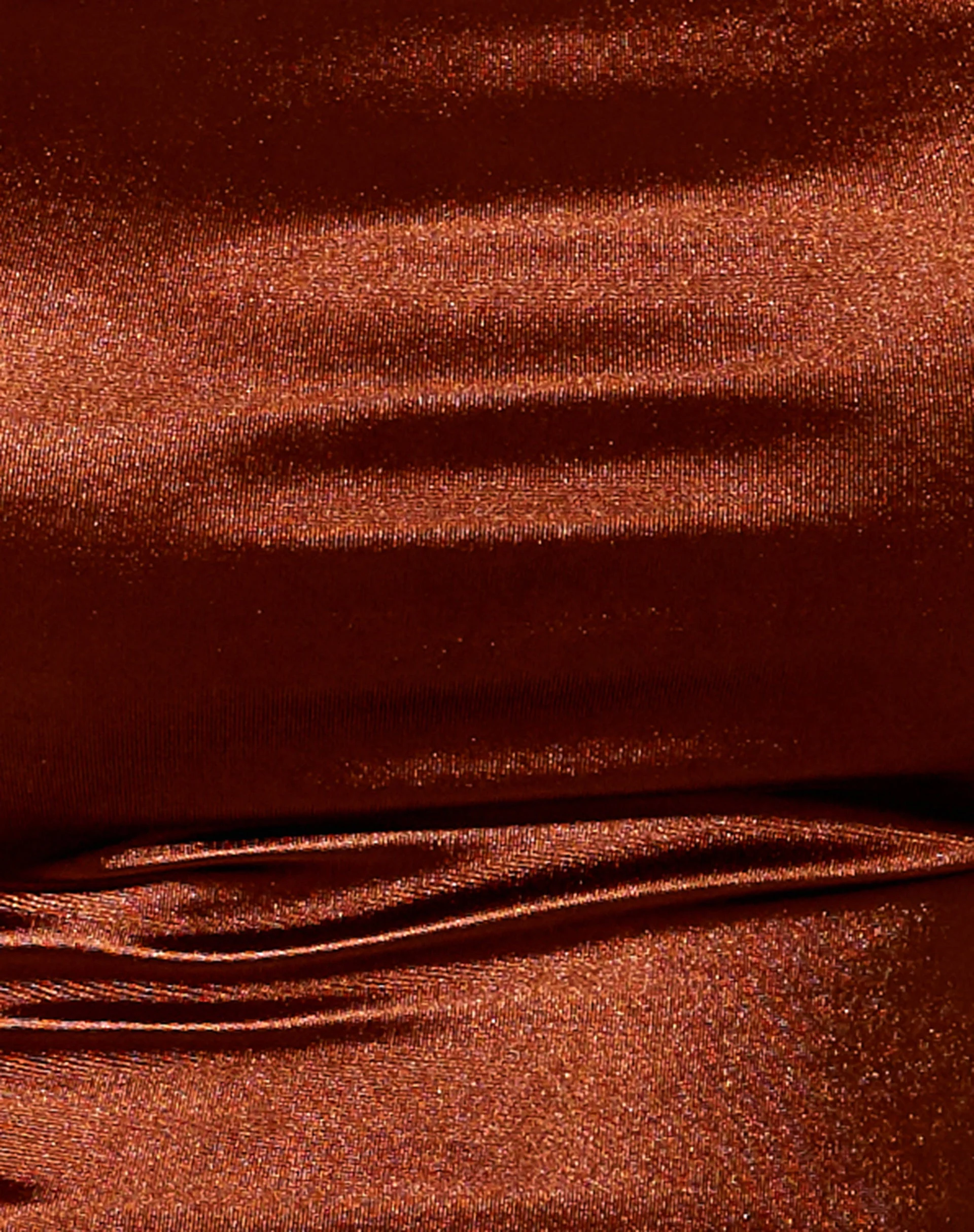 Ozka Crop Top in Satin Chocolate - Image 5