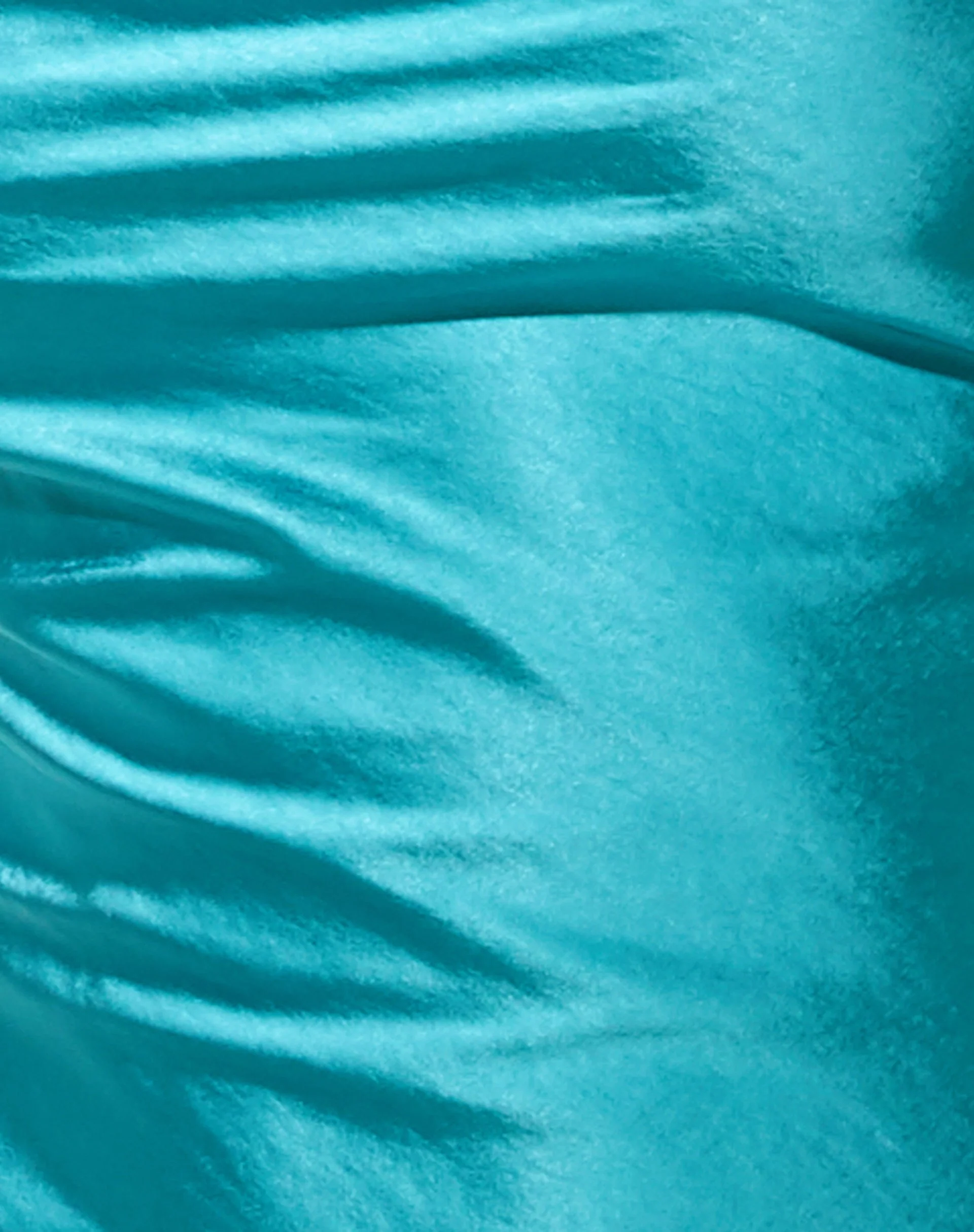 Paiva Slip Dress in Satin Aqua Blue - Image 7