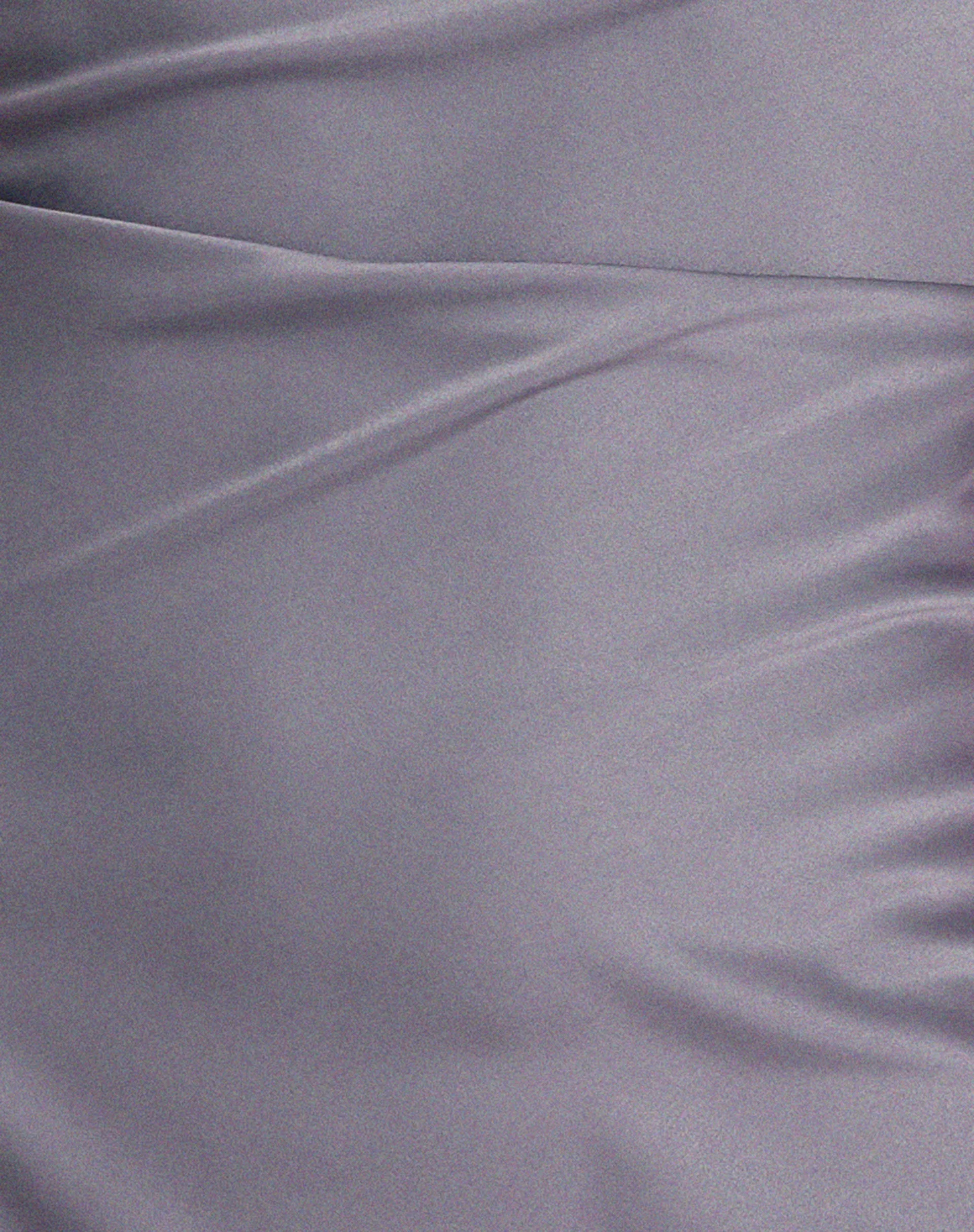 Paiva Mini Slip Dress in Matte Satin Grey Ridge - Image 6