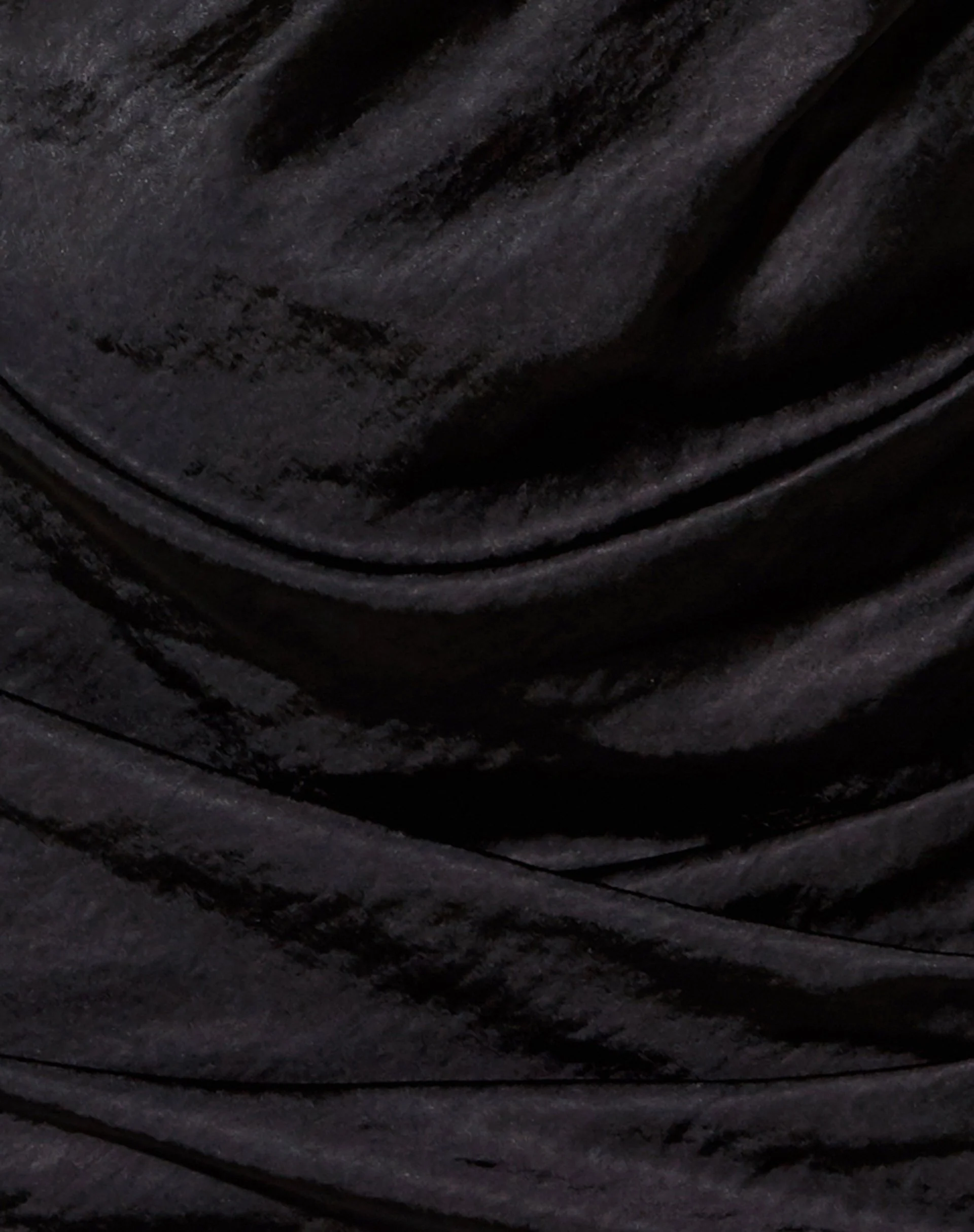 Palila Mini Dress in Satin Black - Image 6