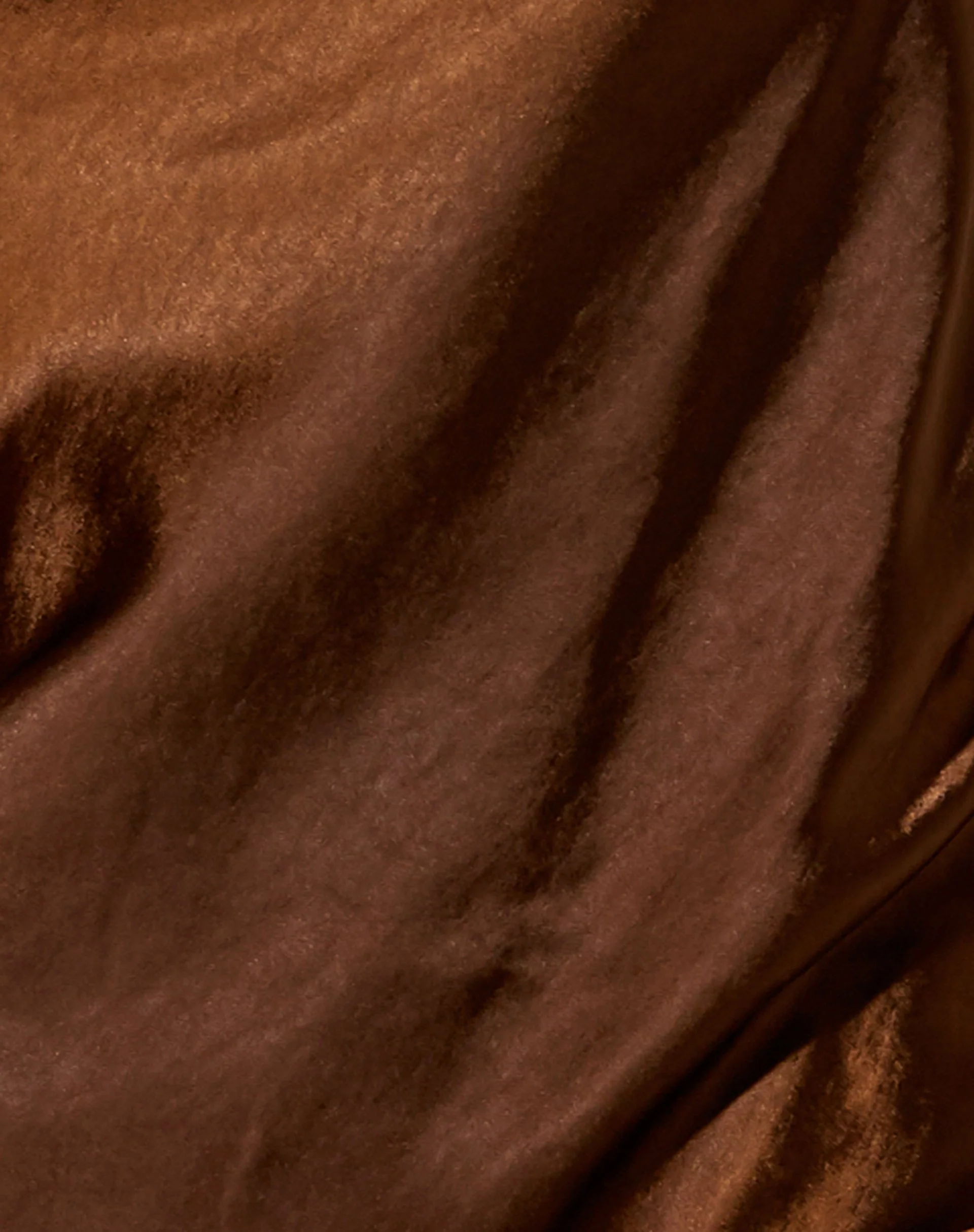 Palila Mini Dress in Satin Rich Brown - Image 6