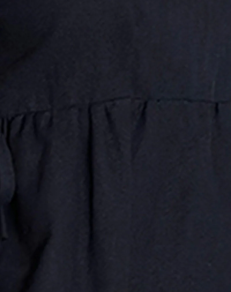 Palsi Tie Side Sleeveless Top in Black - Image 6