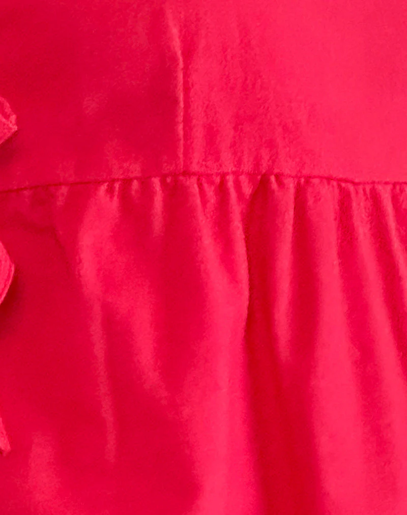 Palsi Tie Side Sleeveless Top in Tango Red - Image 5
