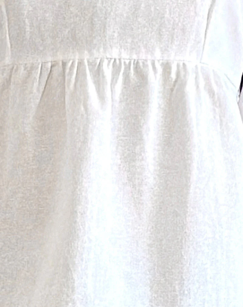 Palsi Tie Side Sleeveless Top in White - Image 5