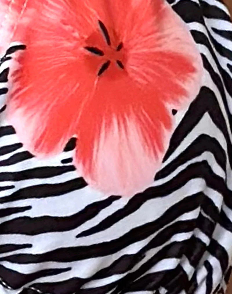 Pami Bikini Top in Floral Zebra - Image 5
