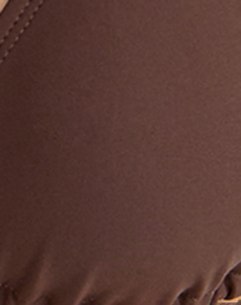 Pami Bikini Top in Brown with Beads - Image 7