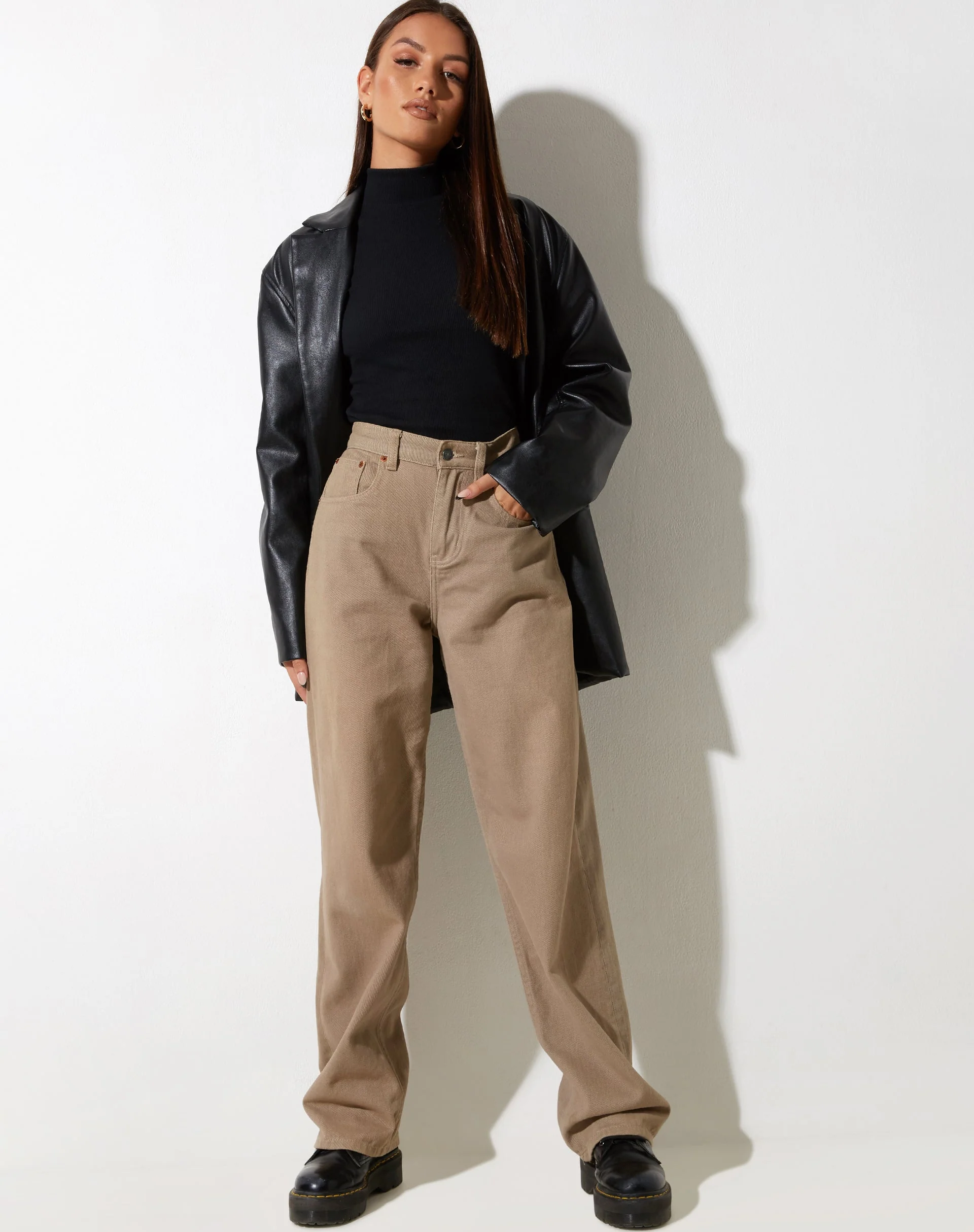 Parallel Jeans in Burnt Olive - Image 4