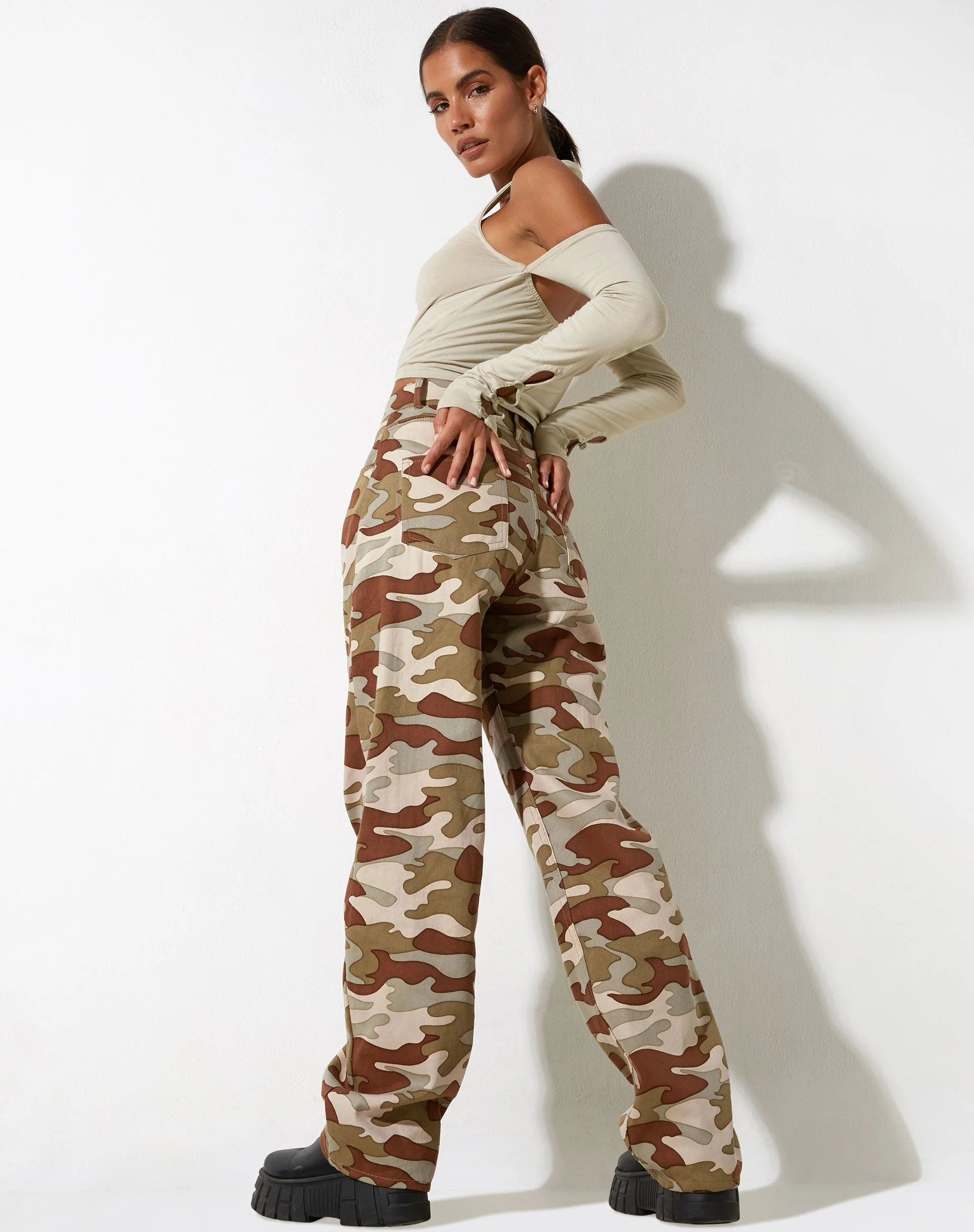 Parallel Jeans in Camo - Image 4