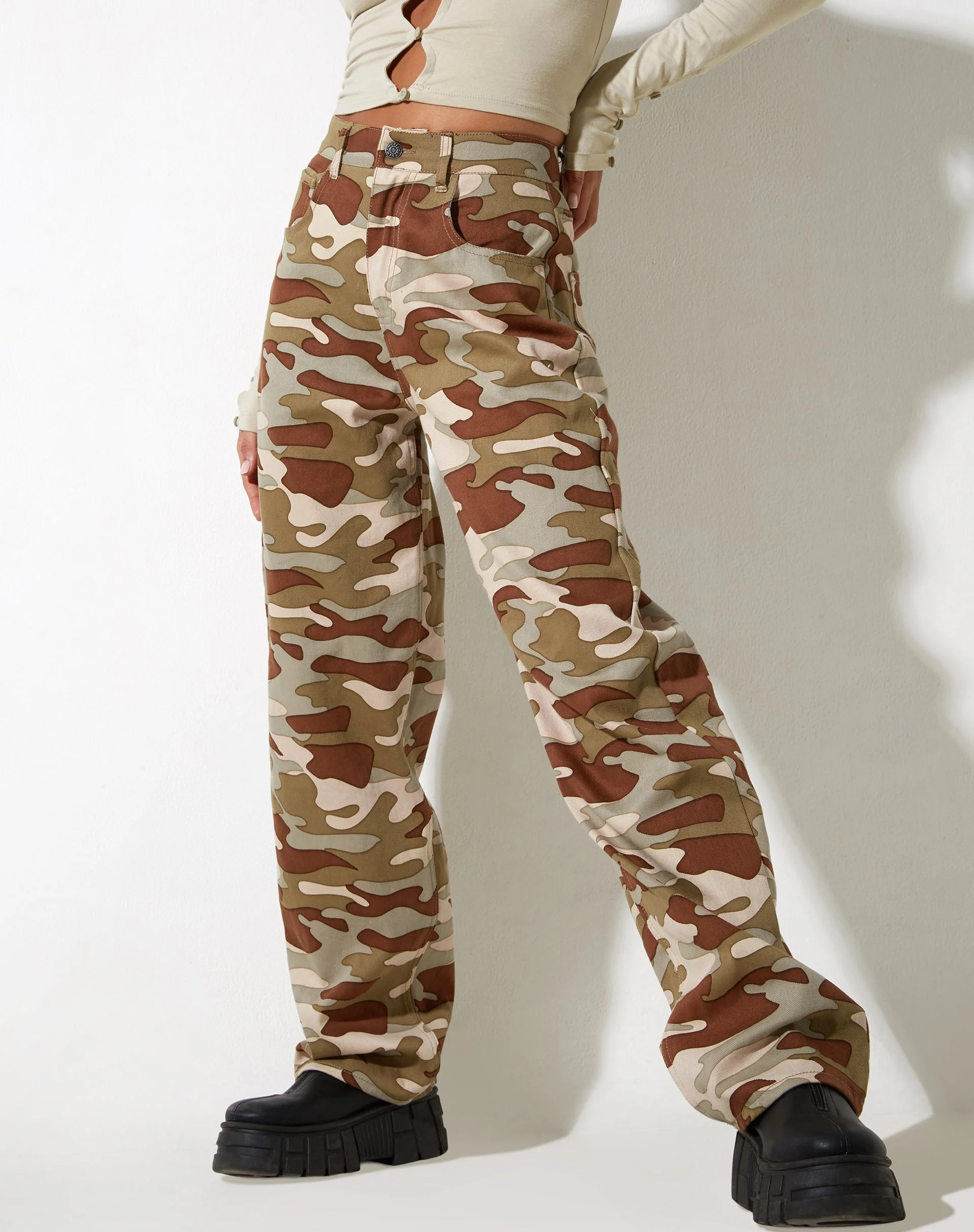 Parallel Jeans in Camo - Image 5