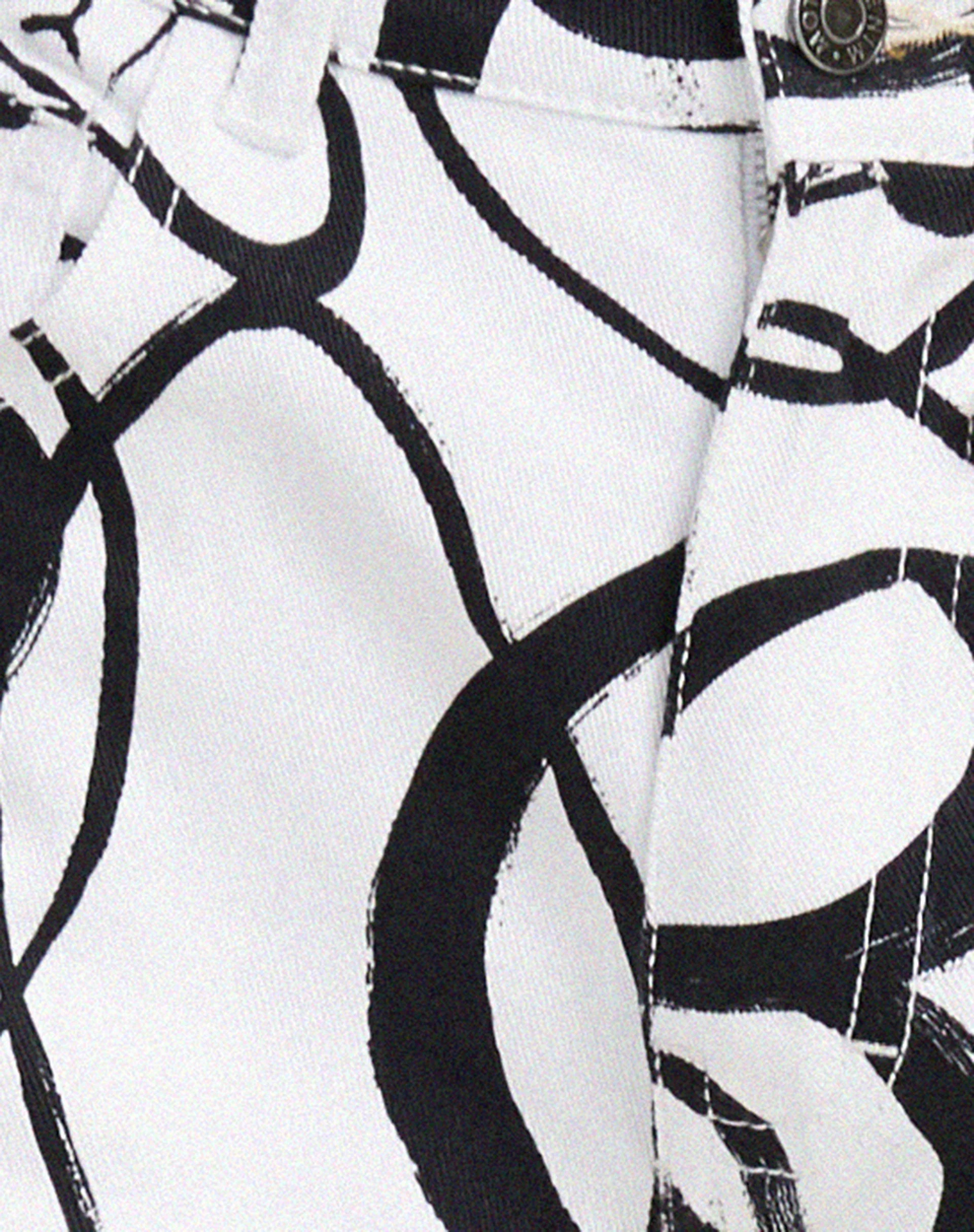 Parallel Jeans in Mono Doodle Black and White - Image 5