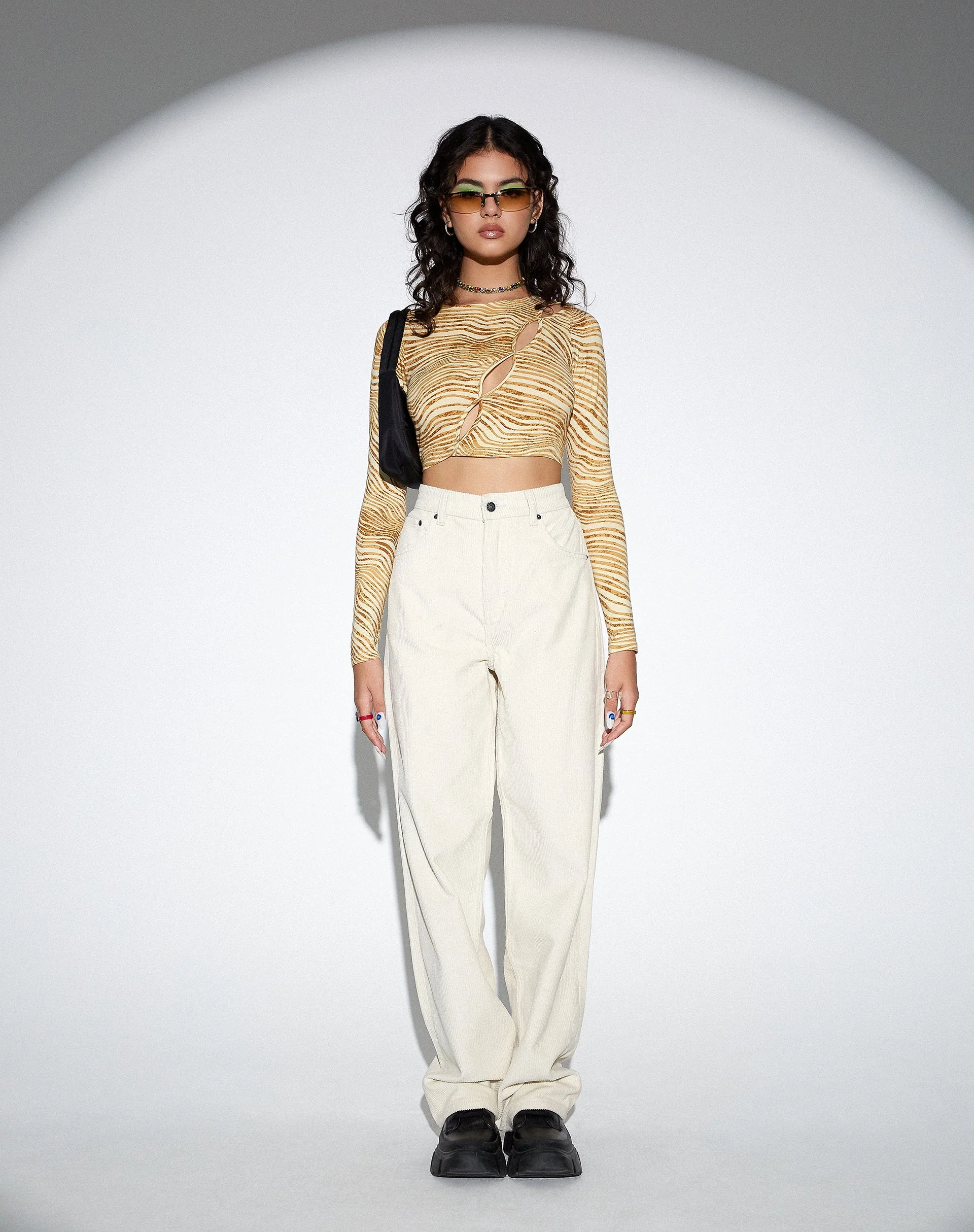 Parallel Jeans in Cord Warm White - Image 9