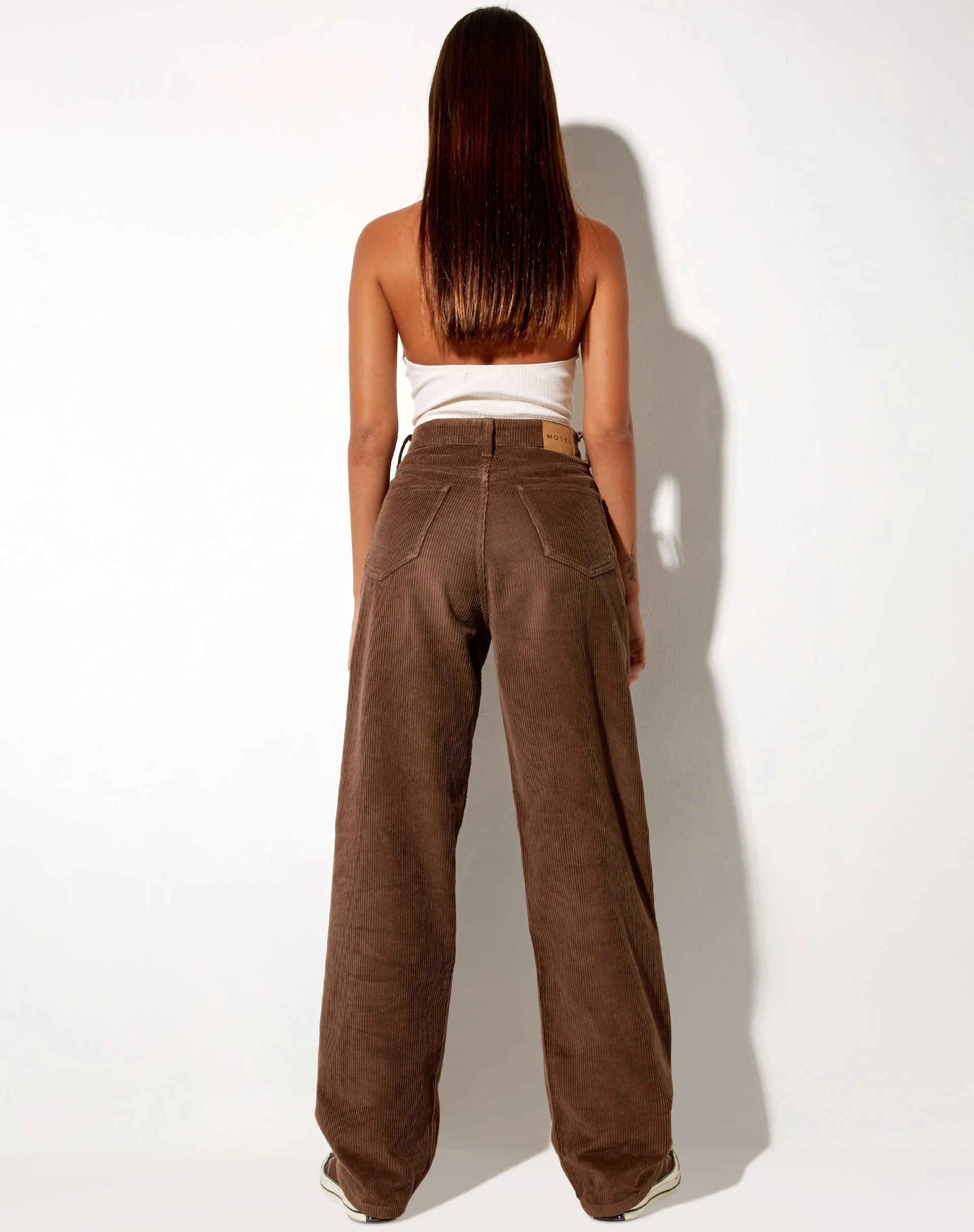 Parallel Jeans in Cord Dark Chocolate - Image 5