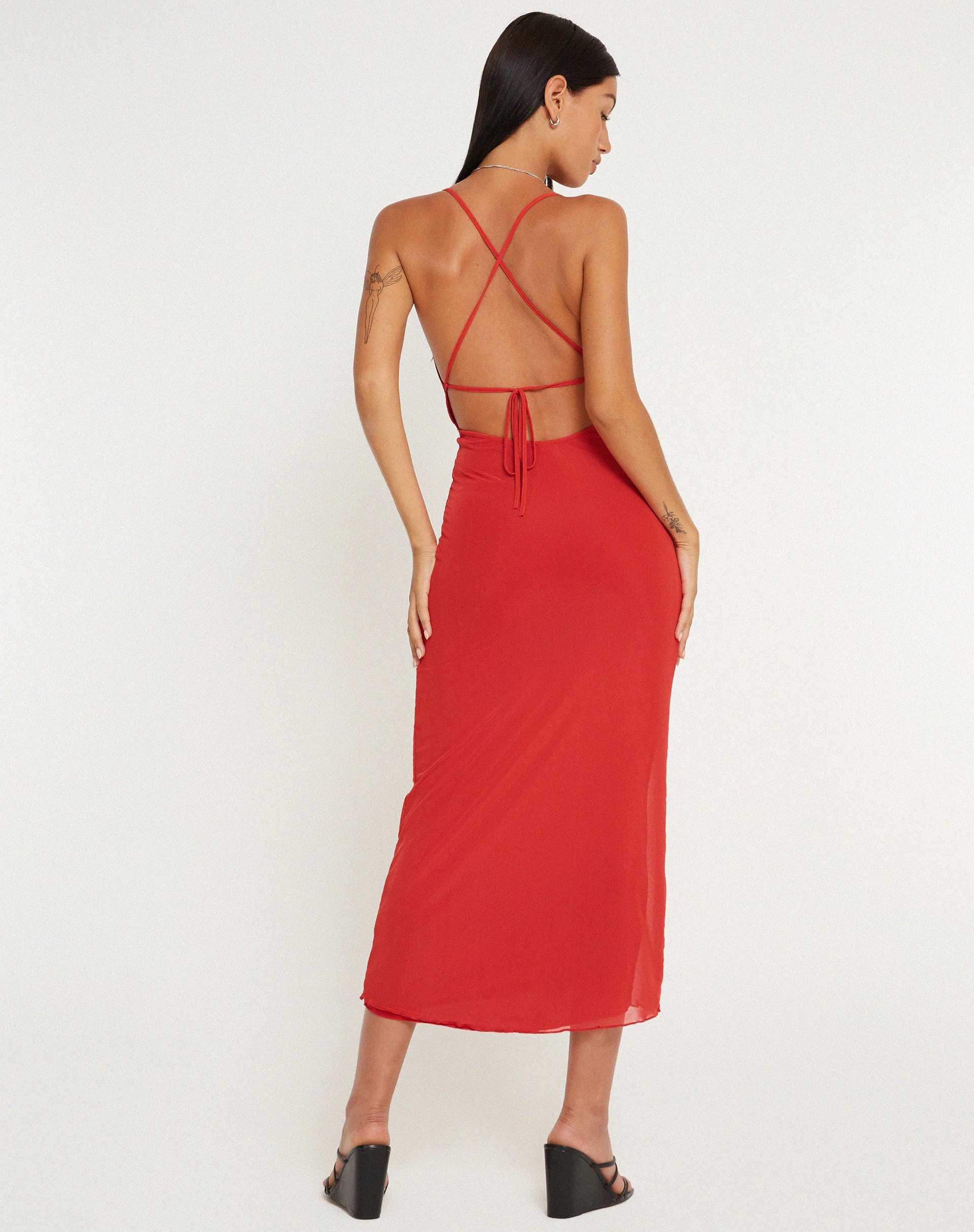 Pavira Maxi Dress in Red Clay - Image 2